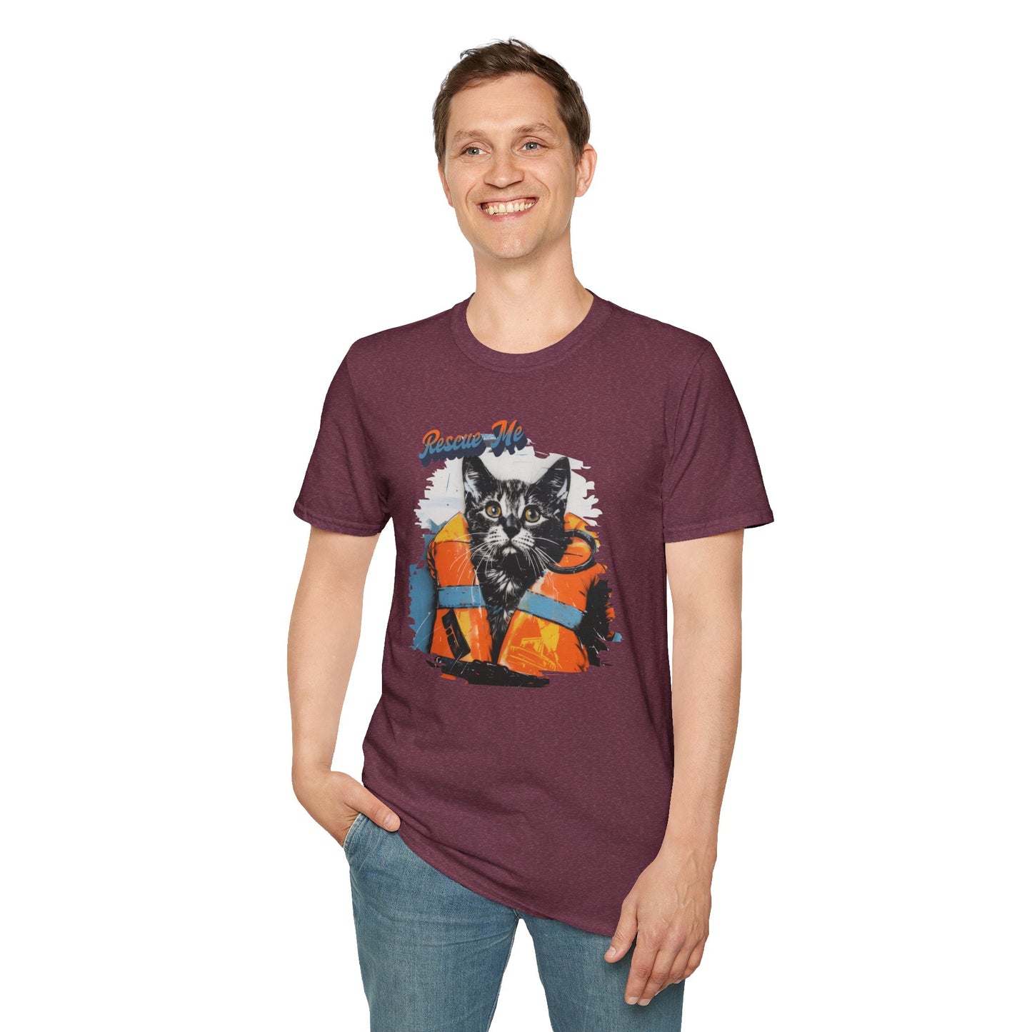 Rescue Cat - Unisex Softstyle T-Shirt