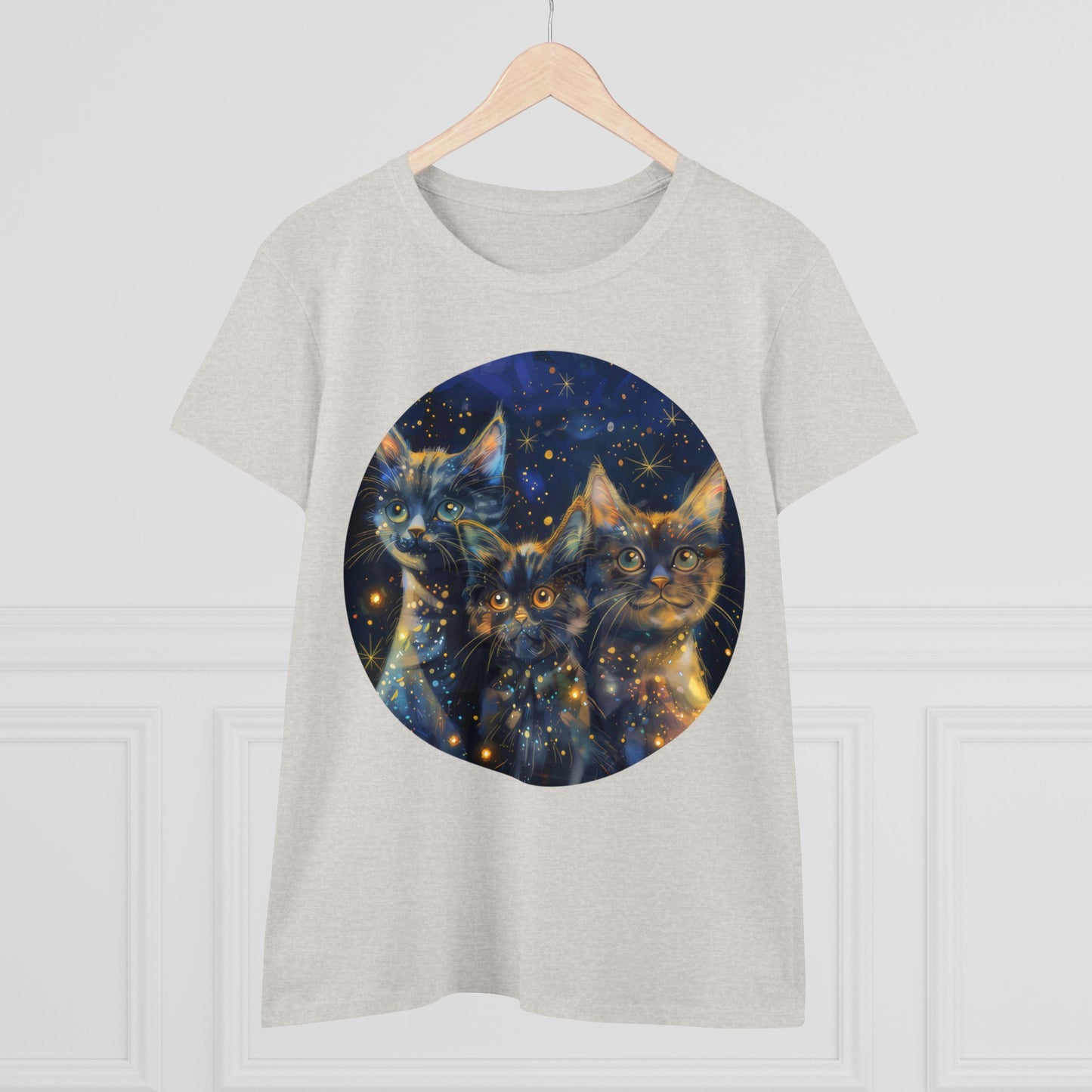 Sparkle Kitty - Women's Midweight Cotton Tee