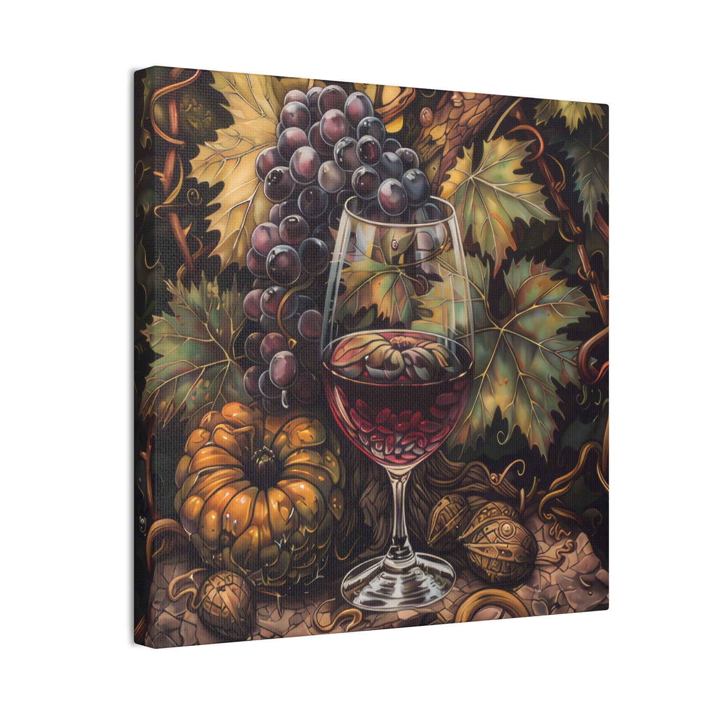 Wine - Canvas Stretched, 0.75"