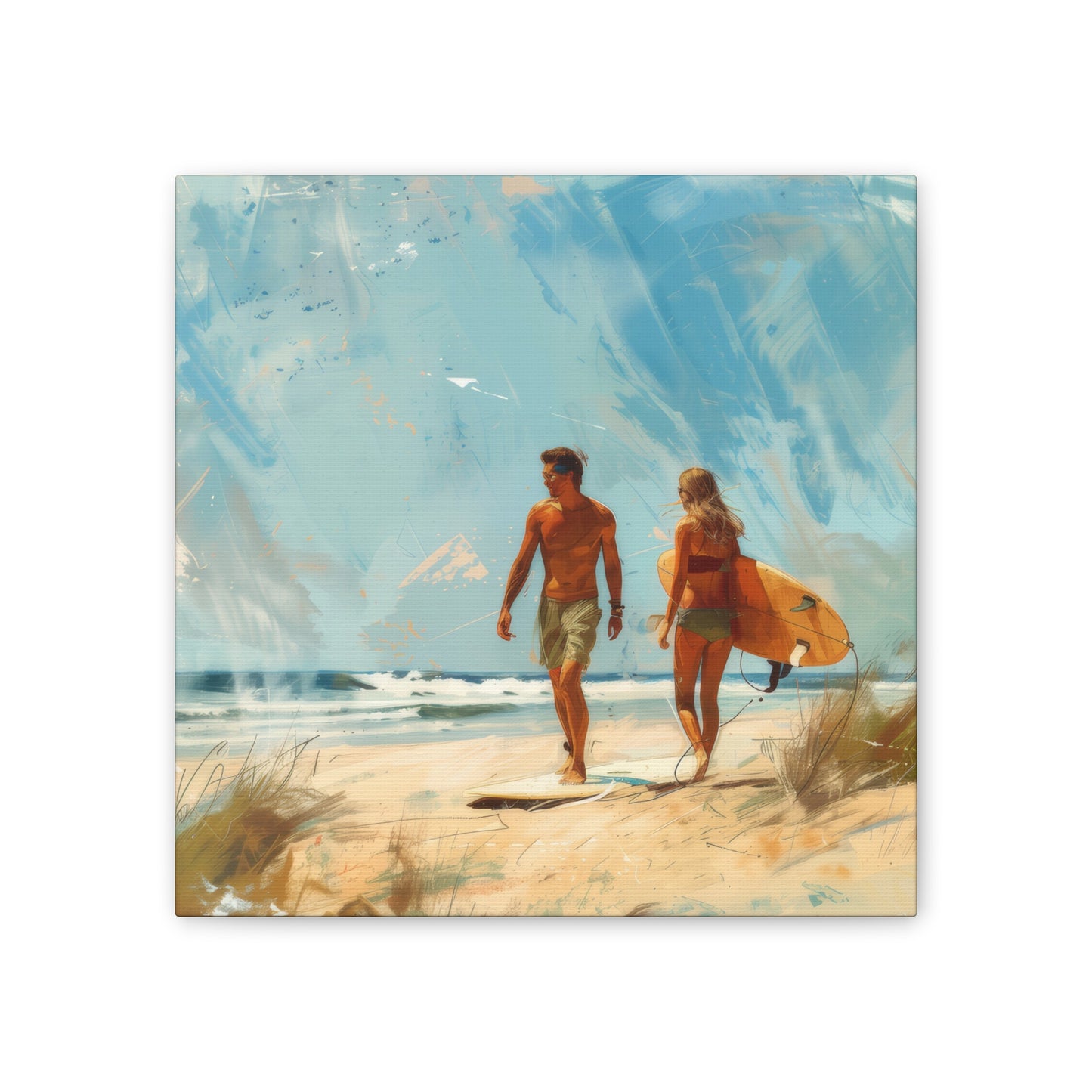 Beach and Surf  - Canvas Stretched, 0.75"