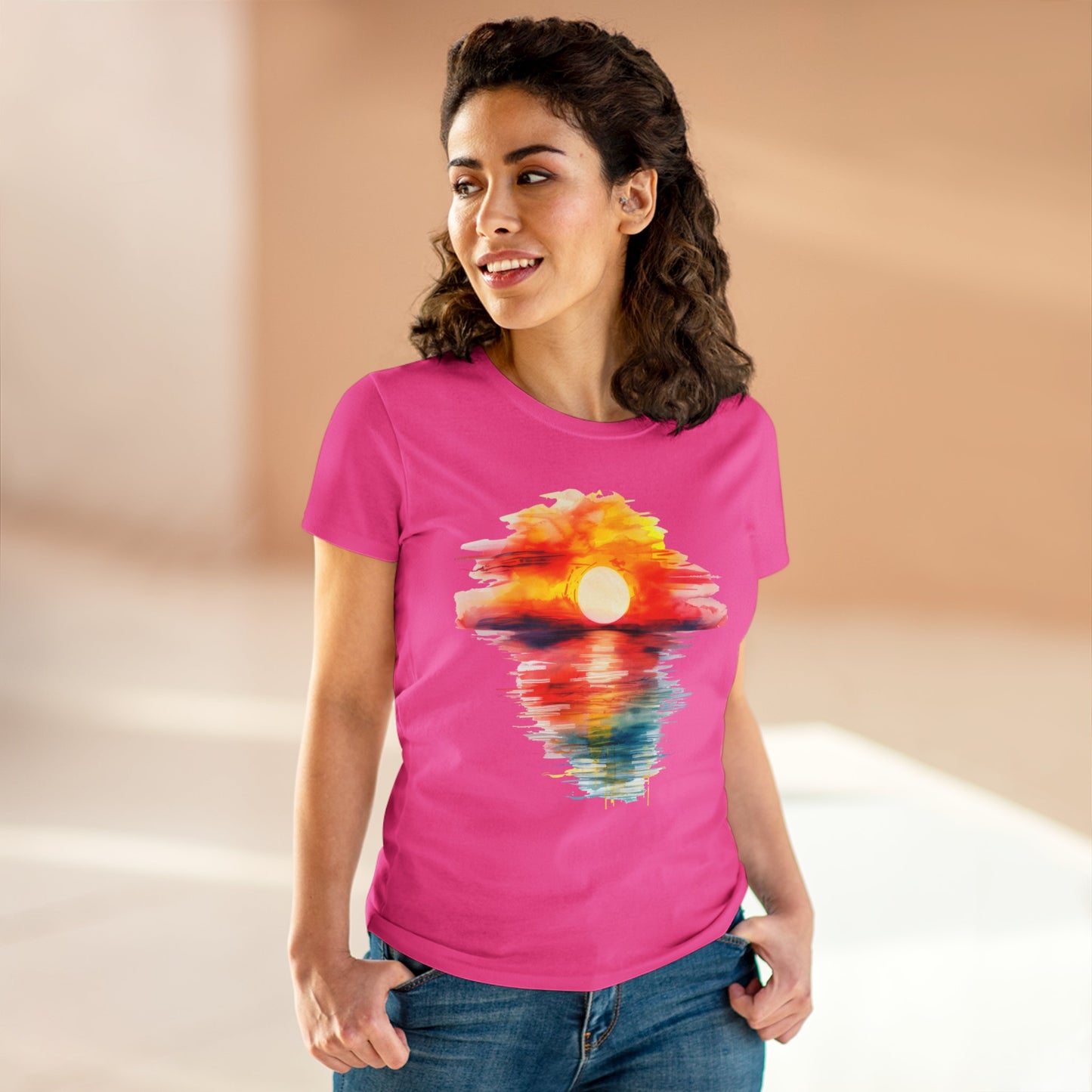 Sunrise - Women's Midweight Cotton Tee