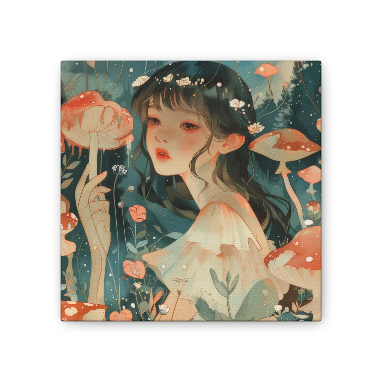 Mushroom Garden - Canvas Stretched, 0.75"