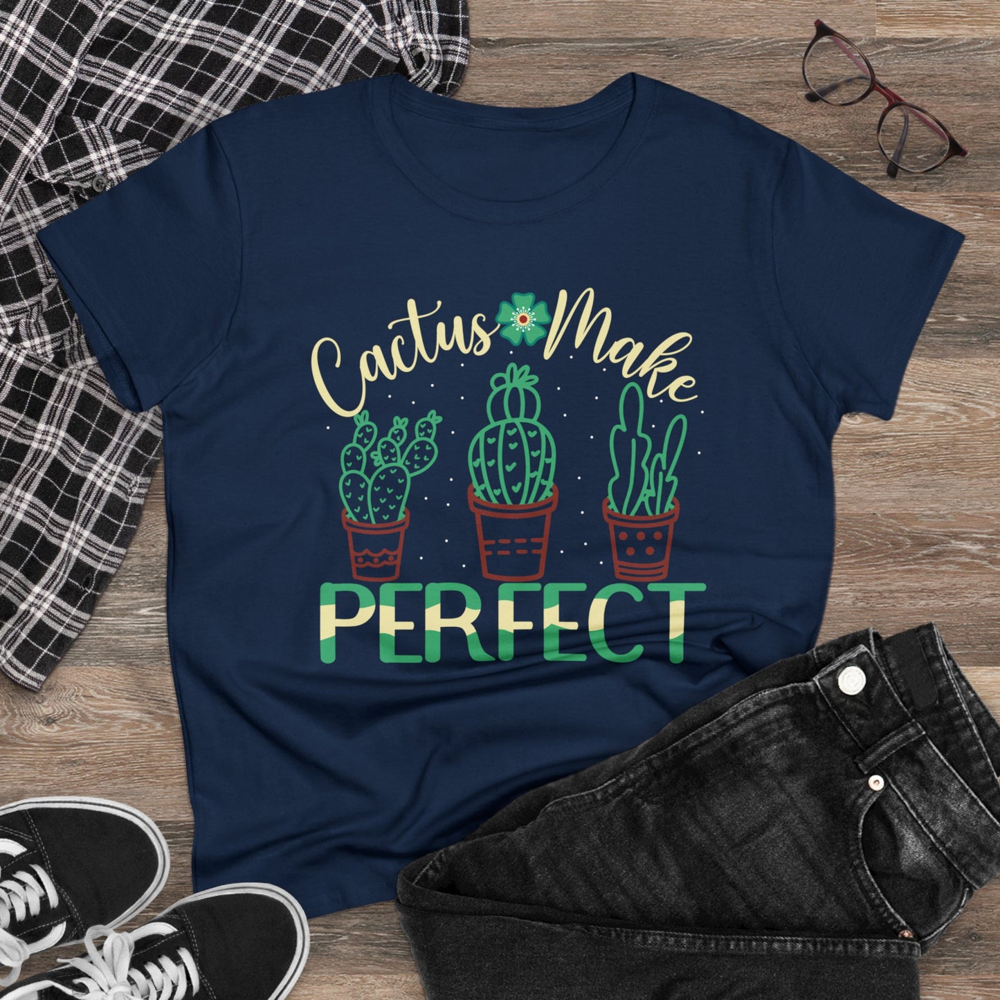 Cactus Makes Perfect - Gardening - Women's Midweight Cotton Tee