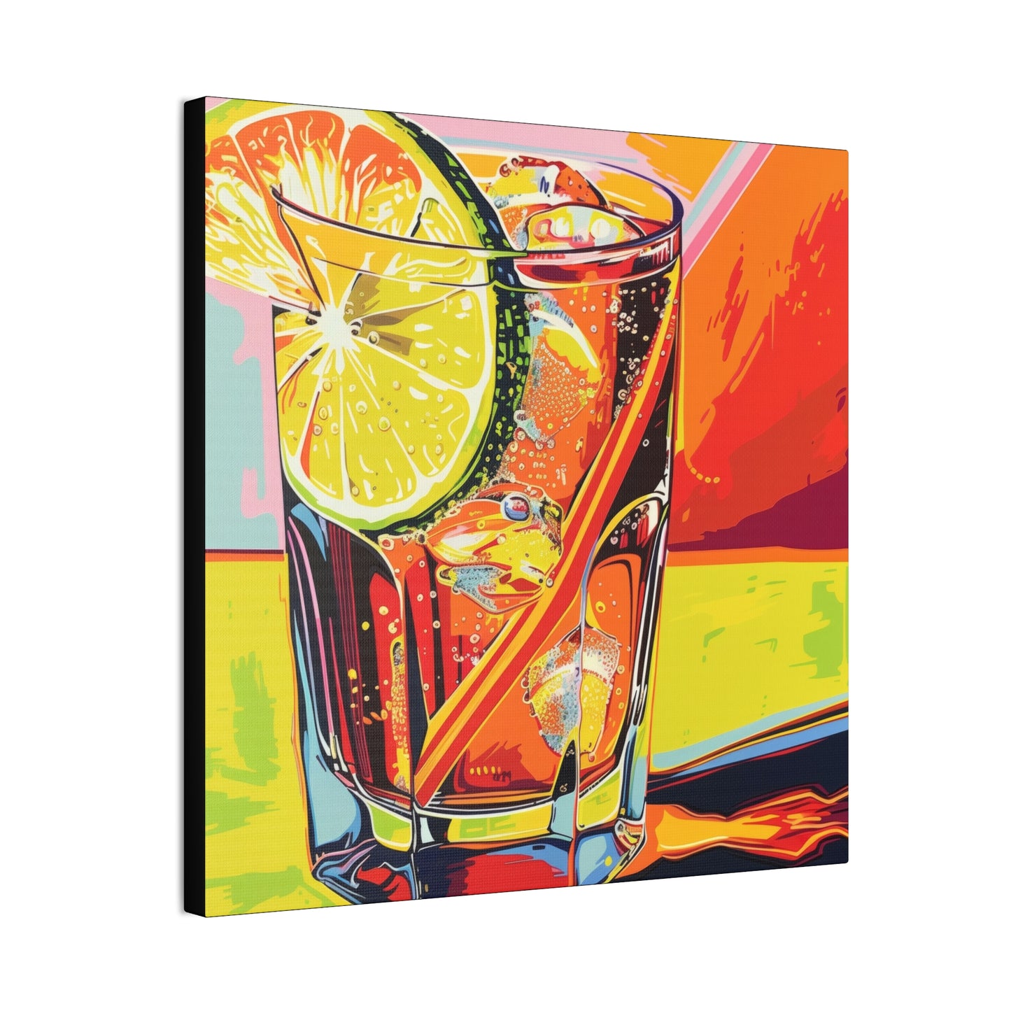 Summer Drinks - Canvas Stretched, 0.75"