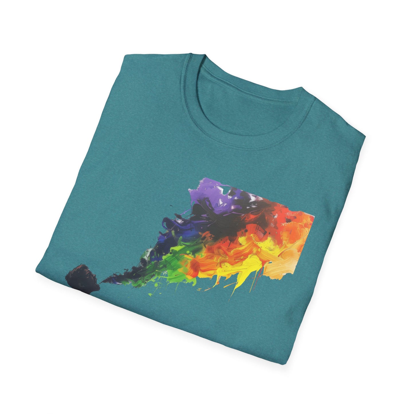 Rainbow Breath - Unisex Softstyle T-Shirt