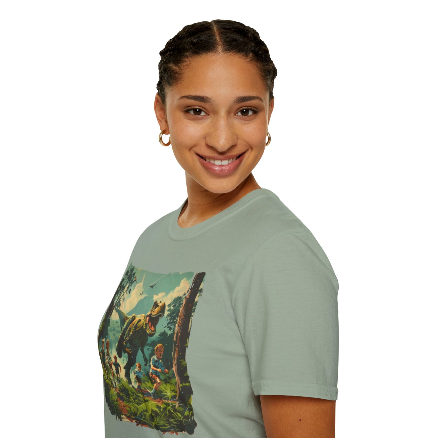 Dinosaur Chase - Unisex Softstyle T-Shirt