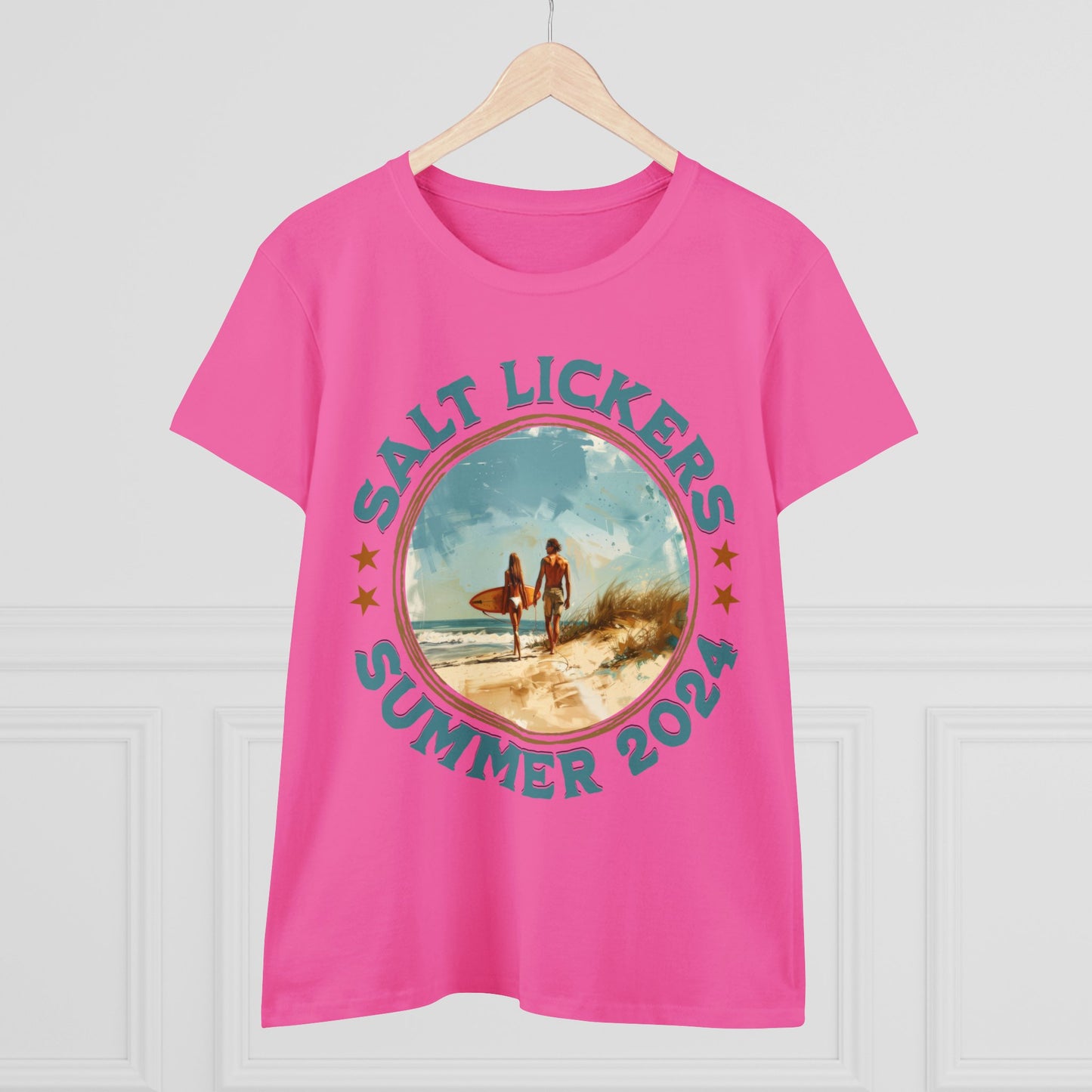 Surfing - Women's Midweight Cotton Tee