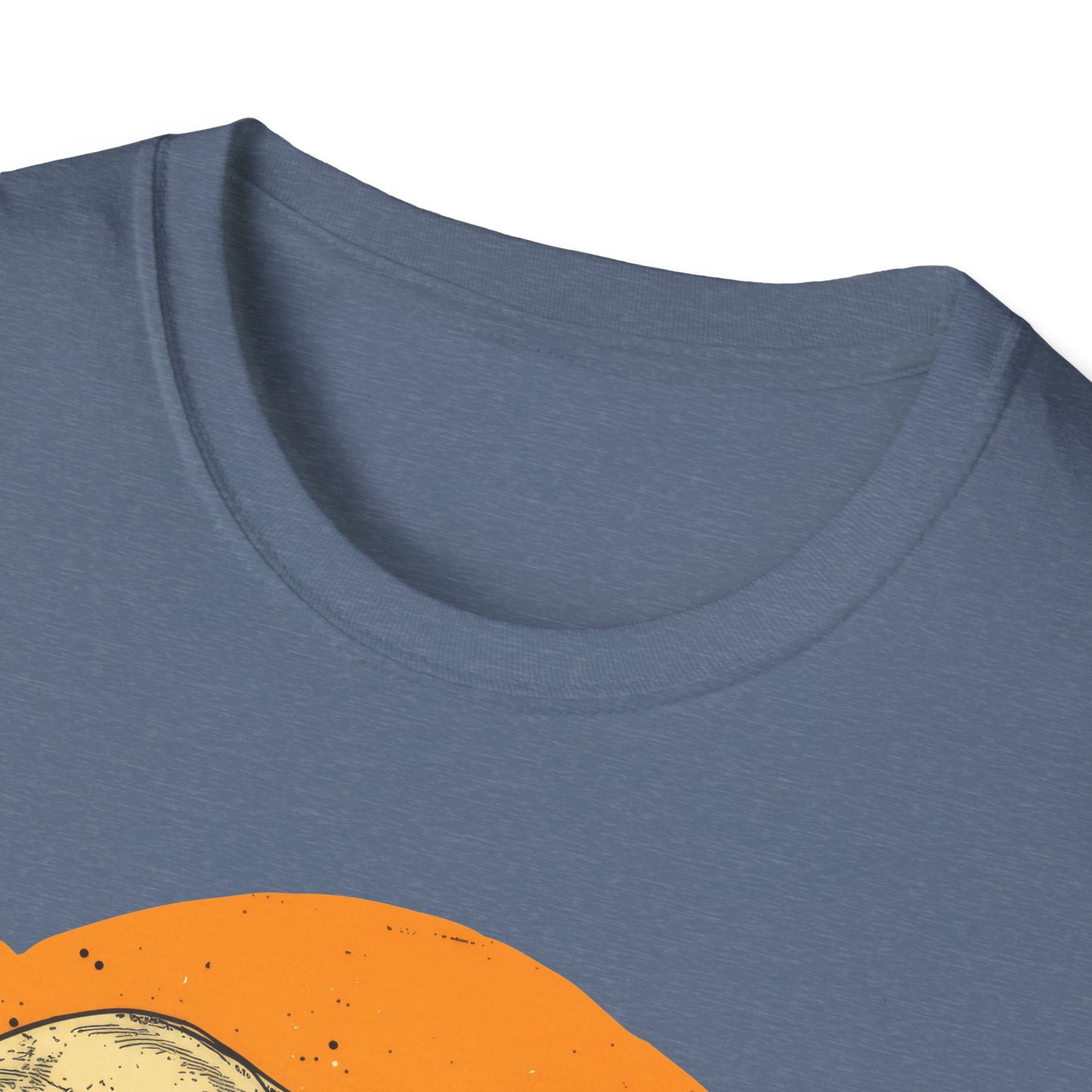 Skulls on Orange - Unisex Softstyle T-Shirt