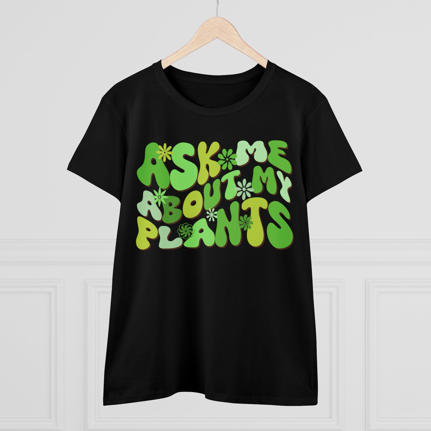 Ask Me About My Plants - Gardening - Women's Midweight Cotton Tee