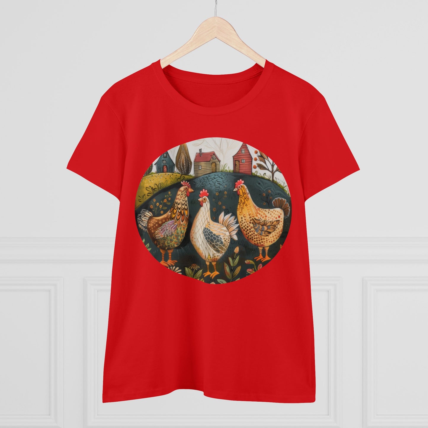 Chickens - Women's Midweight Cotton Tee