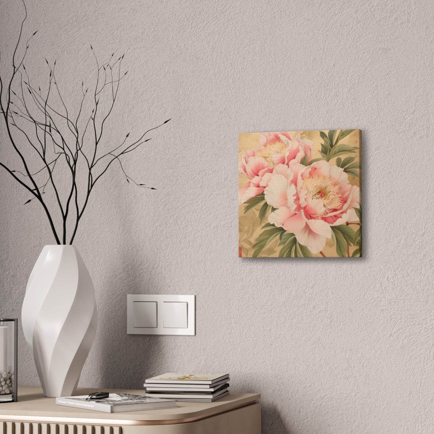 Peony - Canvas Stretched, 0.75"