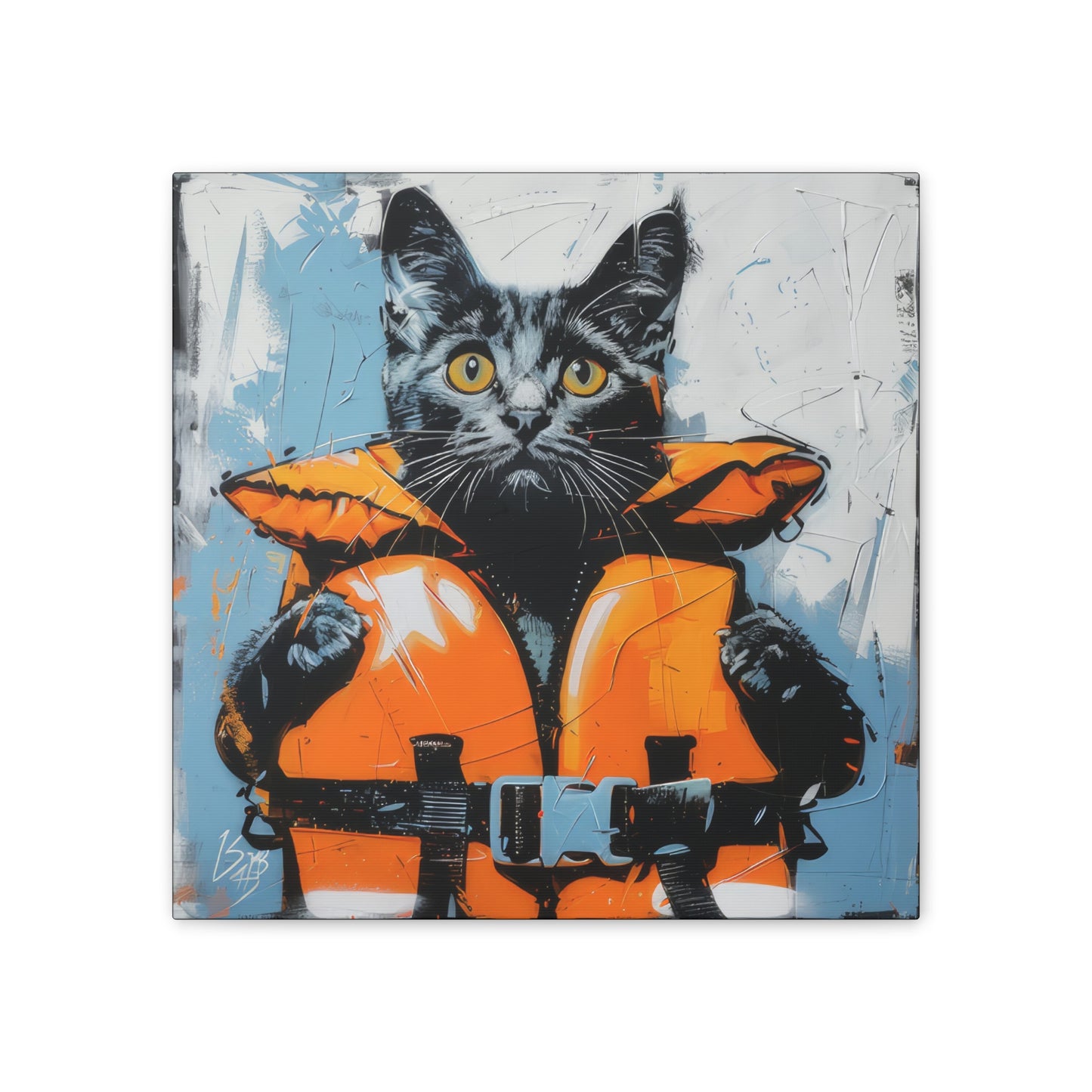 Rescue Cat - Canvas Stretched, 0.75"