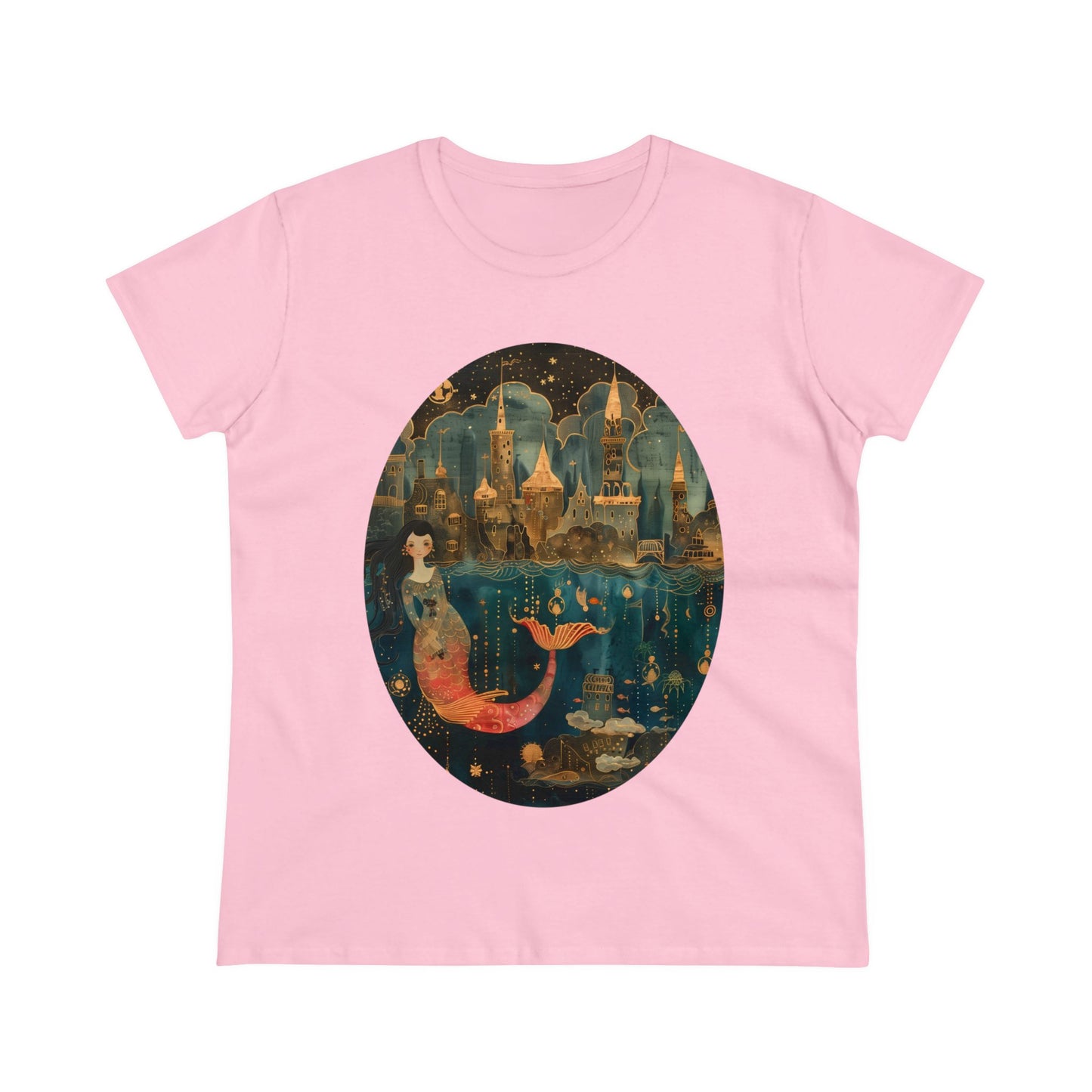 Mermaid - Fantasy - Women's Midweight Cotton Tee