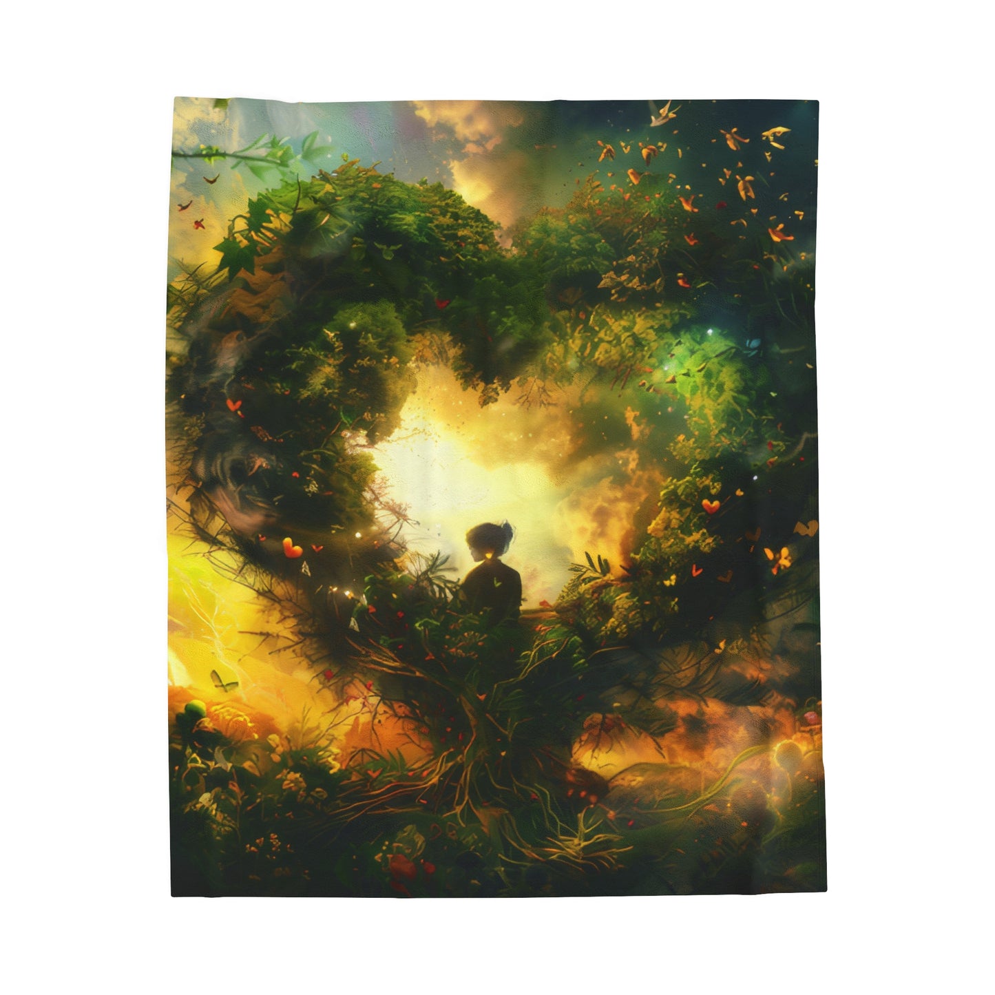 Love Nature - Velveteen Plush Blanket