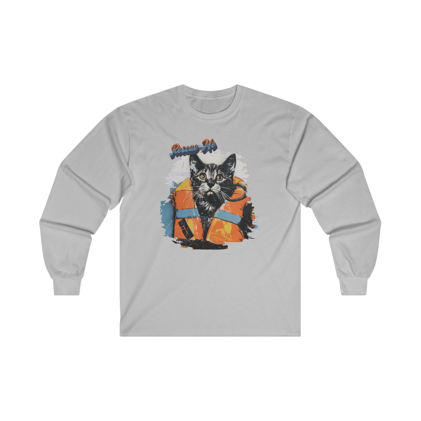 Rescue Cat - Unisex Ultra Cotton Long Sleeve Tee