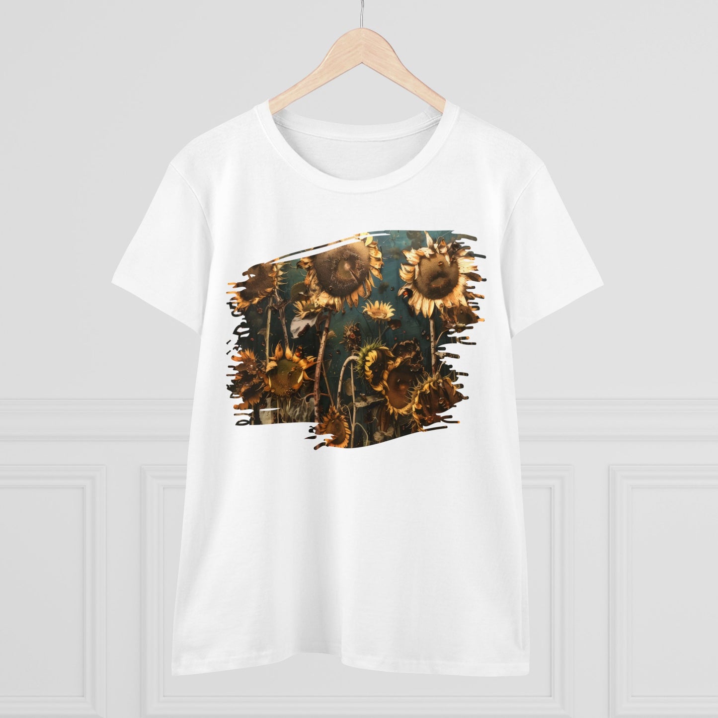 Sunflowers Wilting - Women's Midweight Cotton Tee