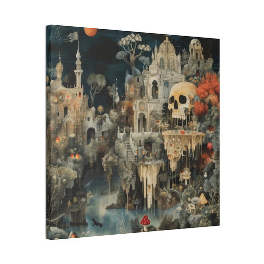 Skull Town - Canvas Stretched, 0.75"