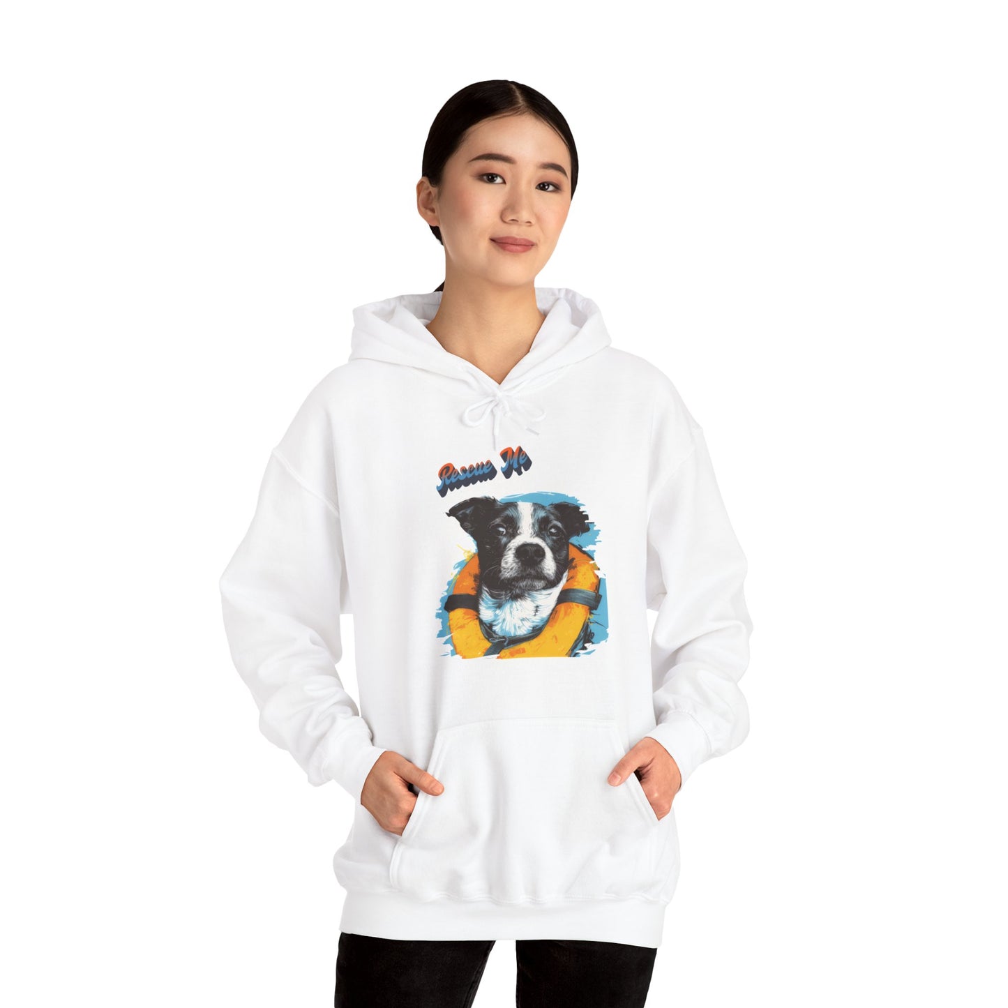 Rescue Dog - Unisex Heavy Blend™ Hooded Sweatshirt