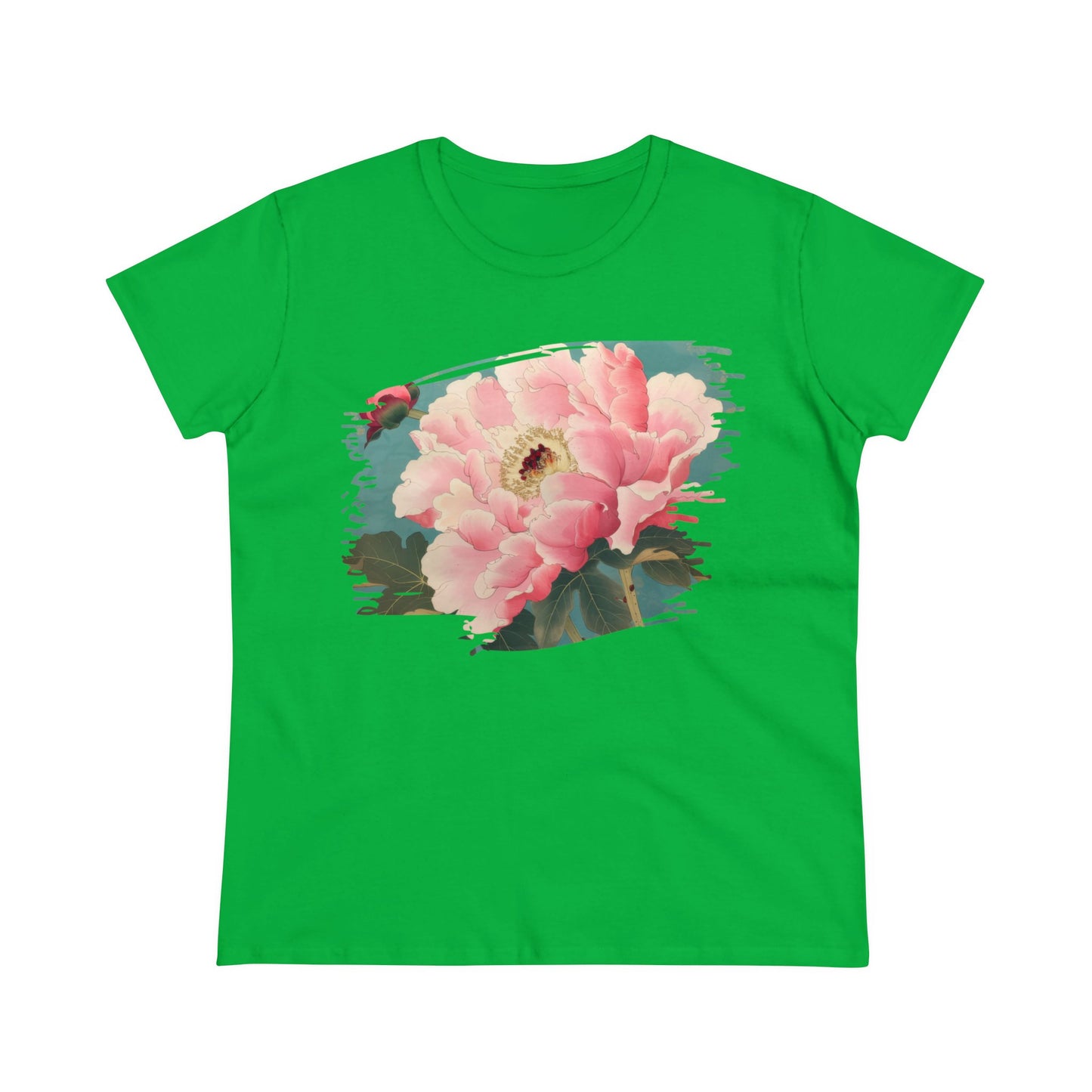 Peony - Flower - Women's Midweight Cotton Tee