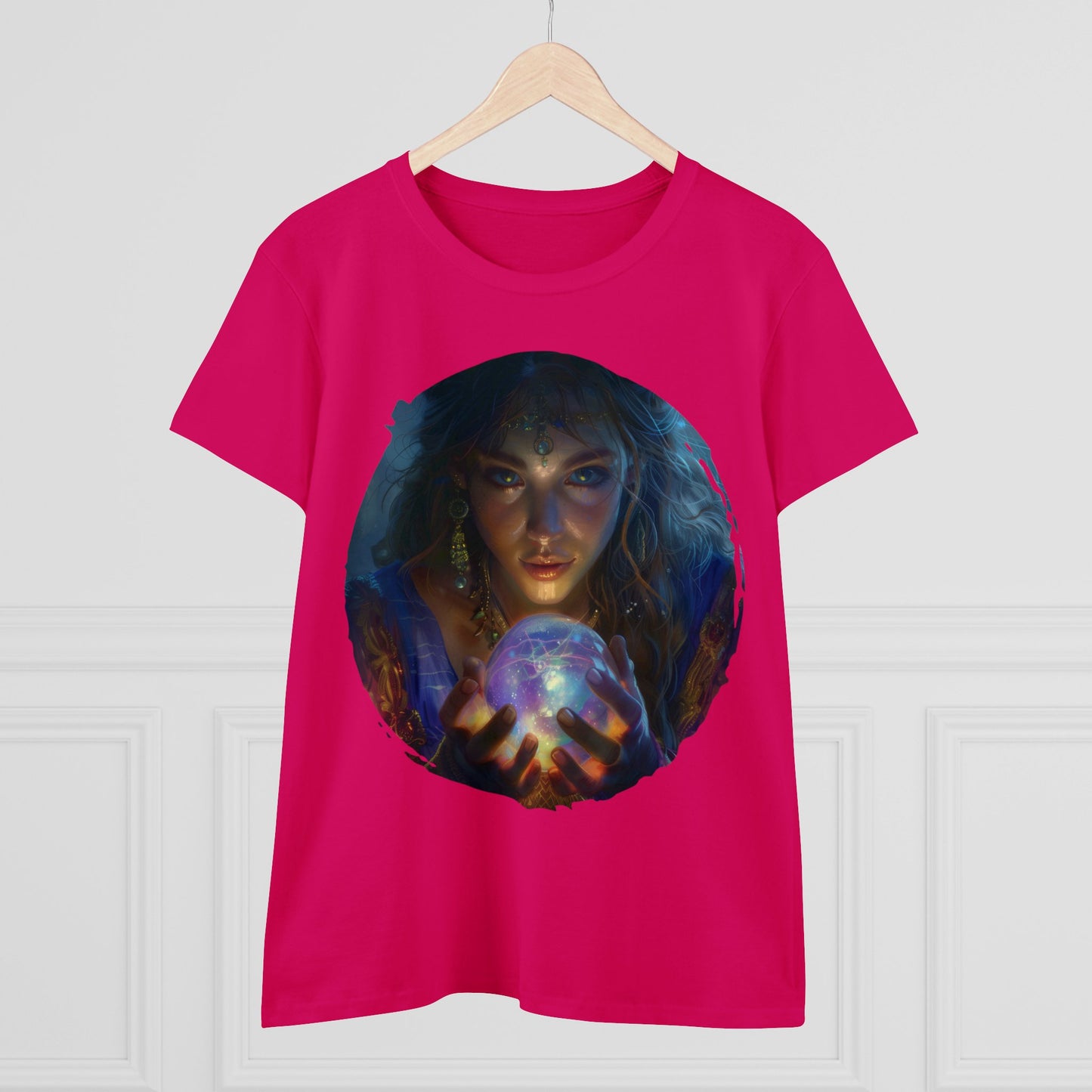 Crystal Ball - Mysticism - Women's Midweight Cotton Tee