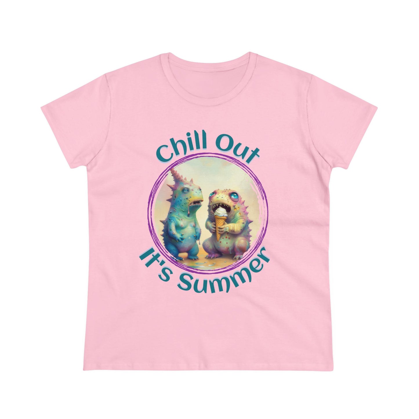 Chill Out, It's Summer - Women's Midweight Cotton Tee