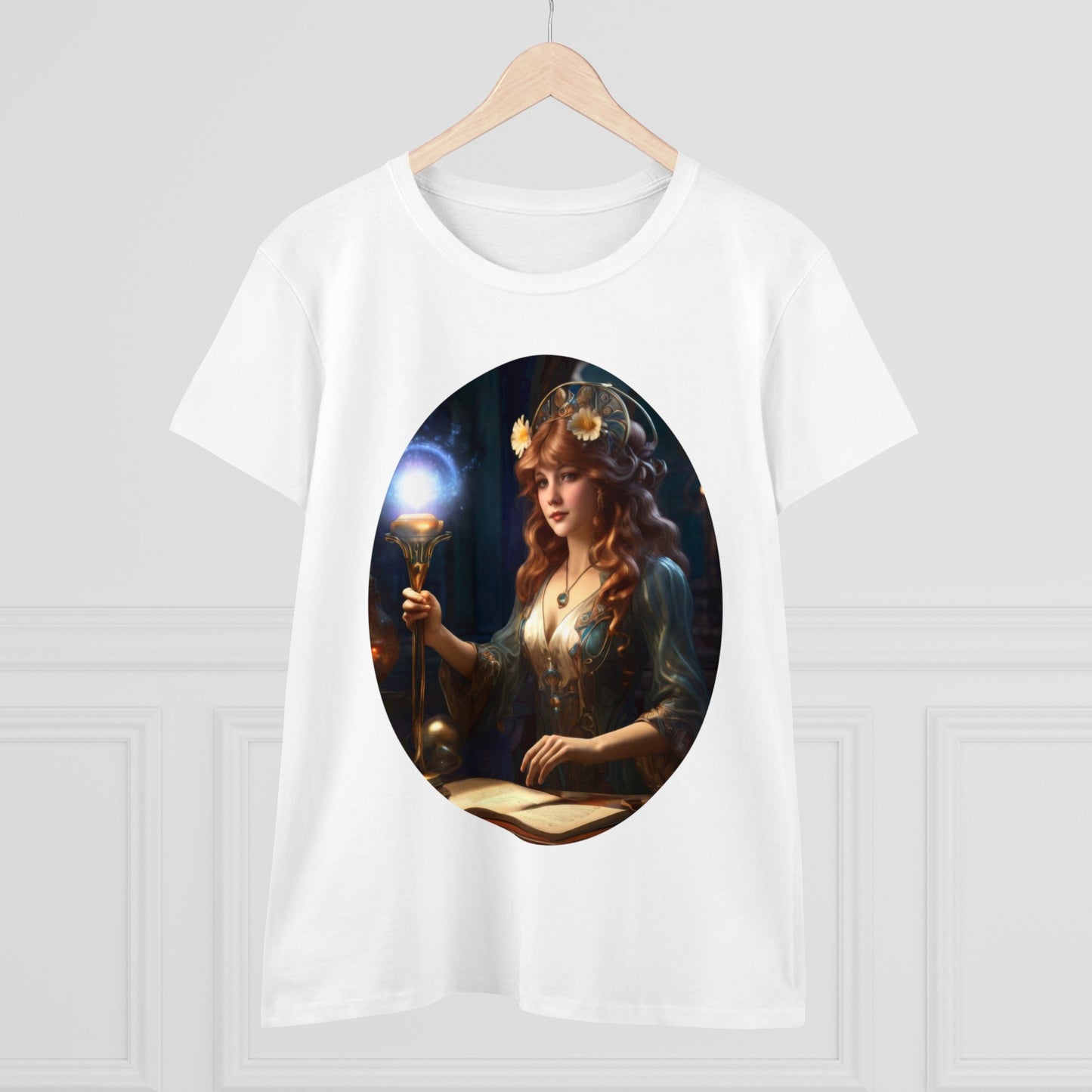 The Sorceress - Fantasy - Women's Midweight Cotton Tee