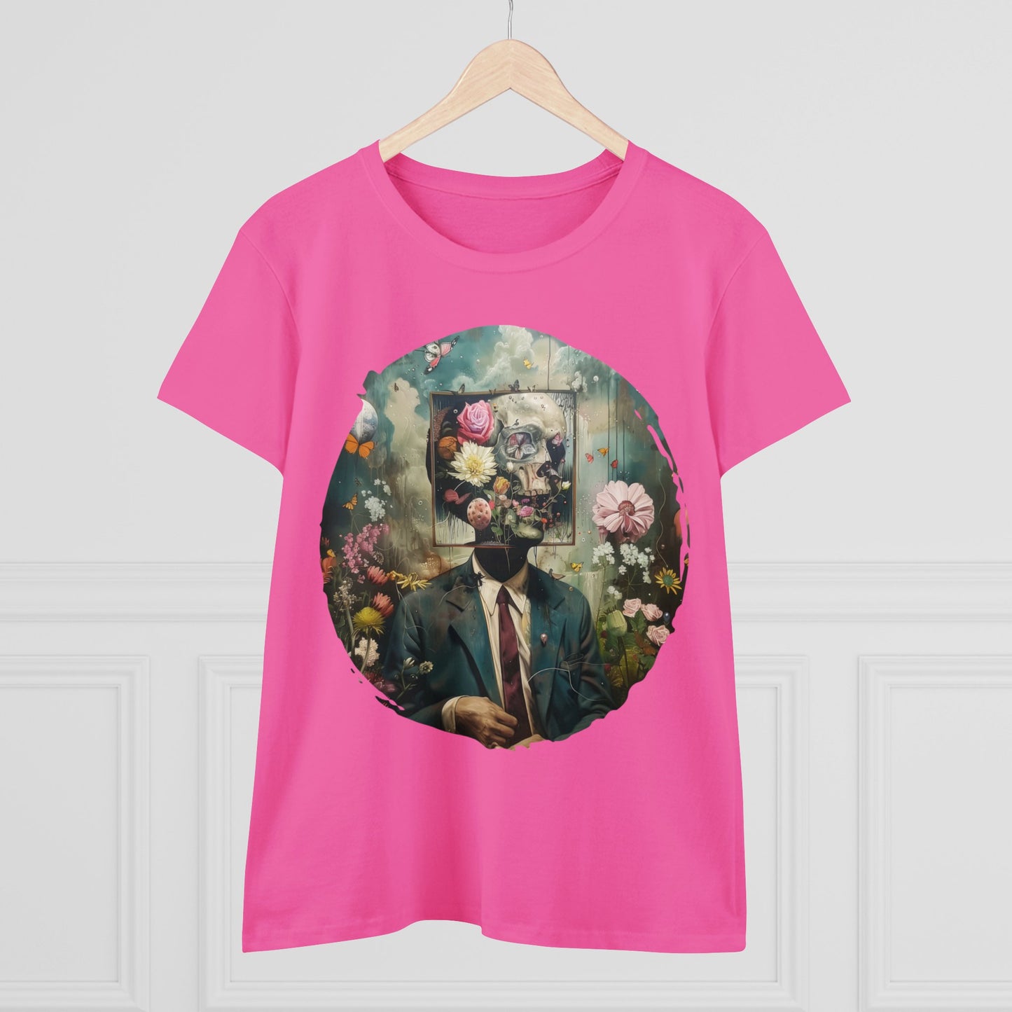 Flowers on My Mind - Women's Midweight Cotton Tee