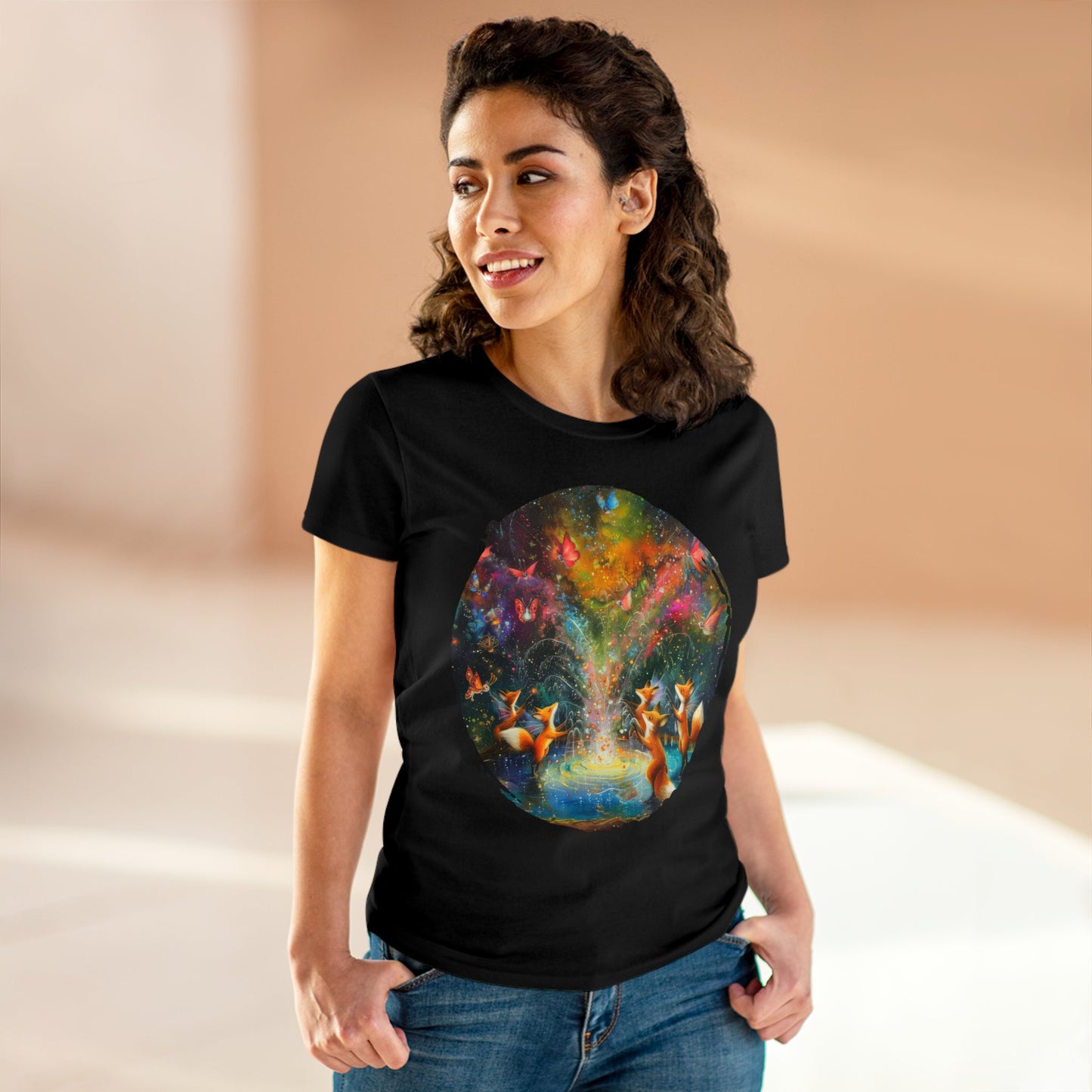 Fairy Celebration - Fantasy - Women's Midweight Cotton Tee