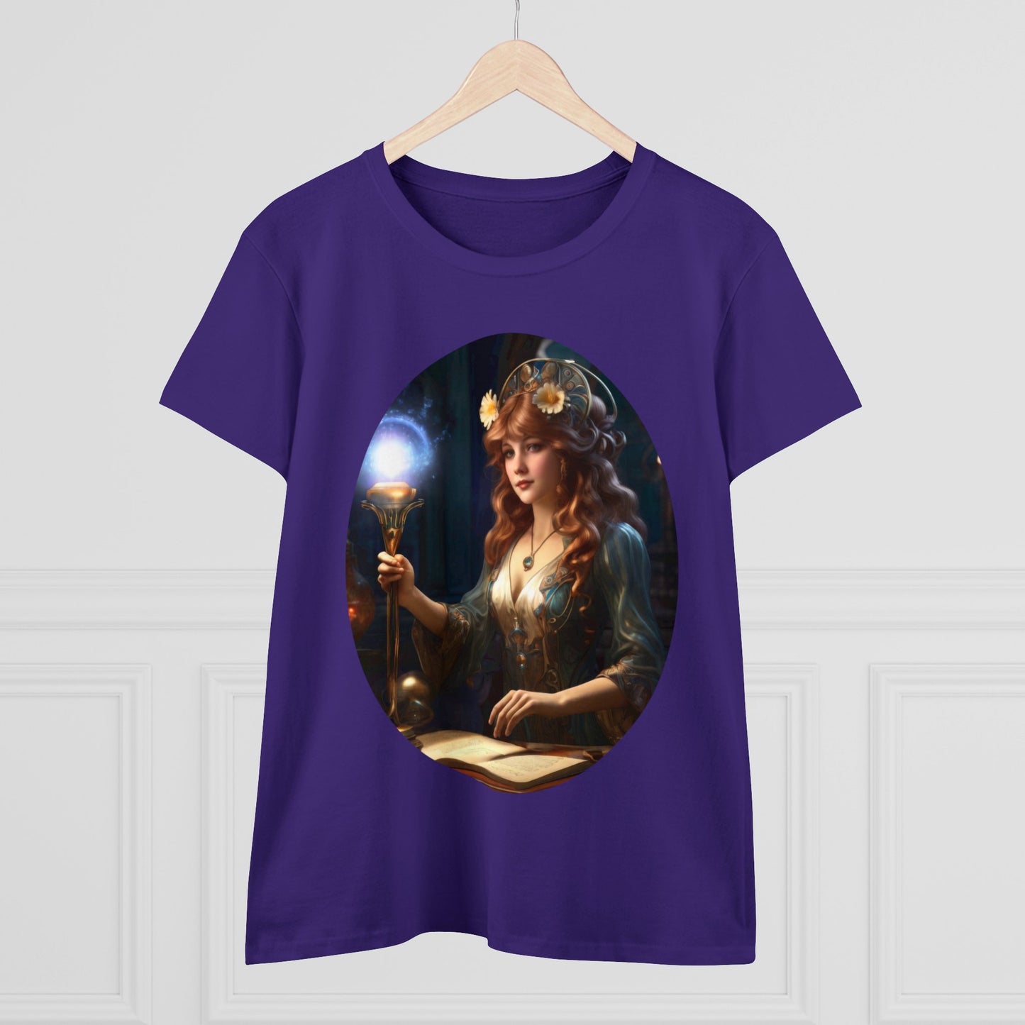 The Sorceress - Fantasy - Women's Midweight Cotton Tee