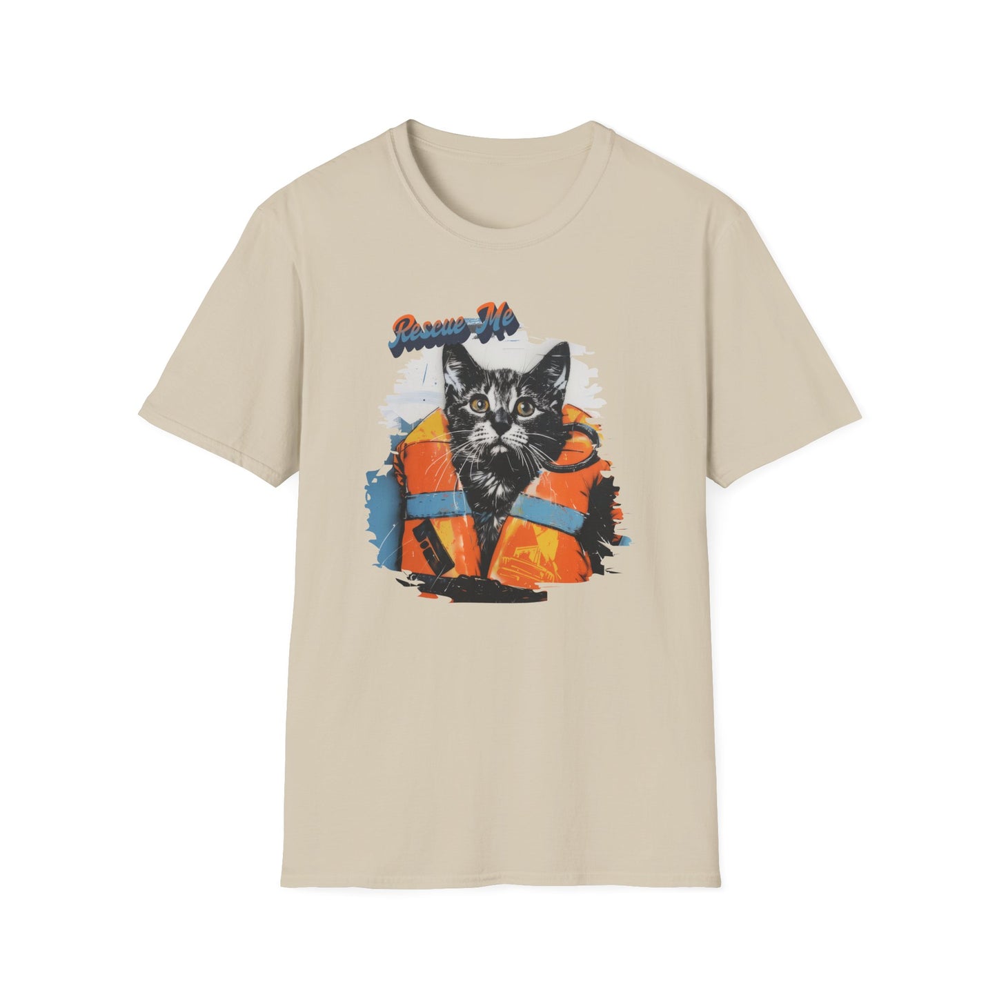 Rescue Cat - Unisex Softstyle T-Shirt