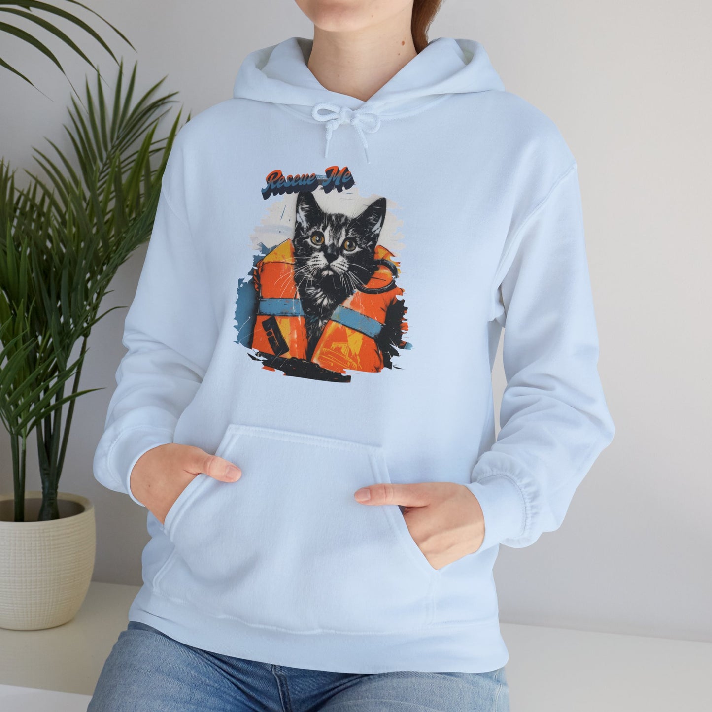 Rescue Cat - Unisex Heavy Blend™ Hooded Sweatshirt