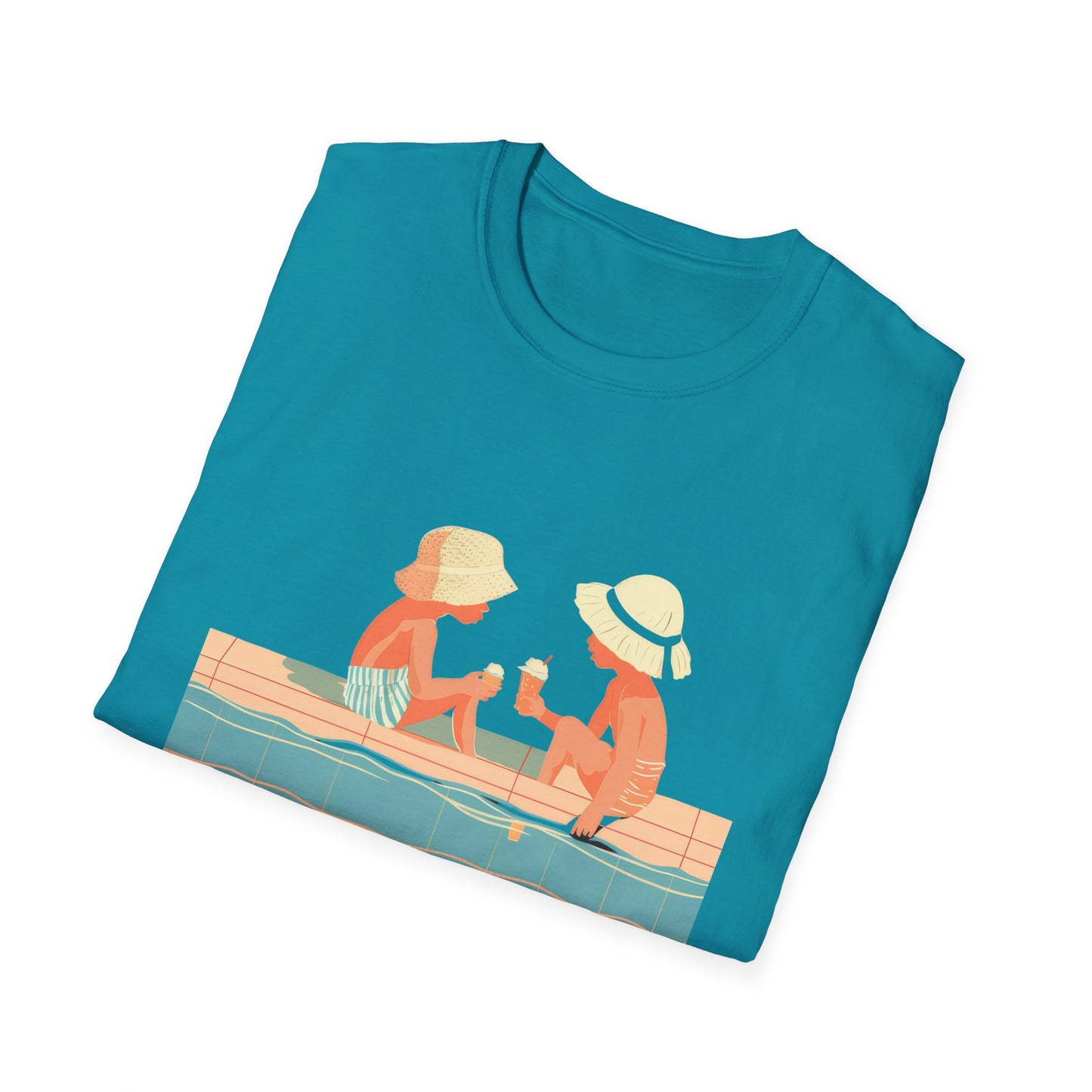 Poolside Ice Cream - Unisex Softstyle T-Shirt