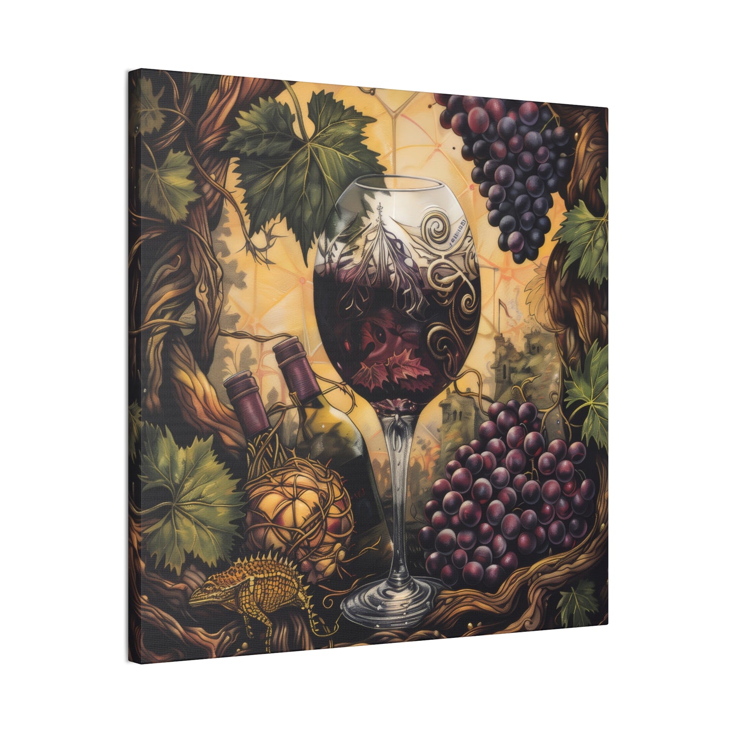 Wine - Canvas Stretched, 0.75"