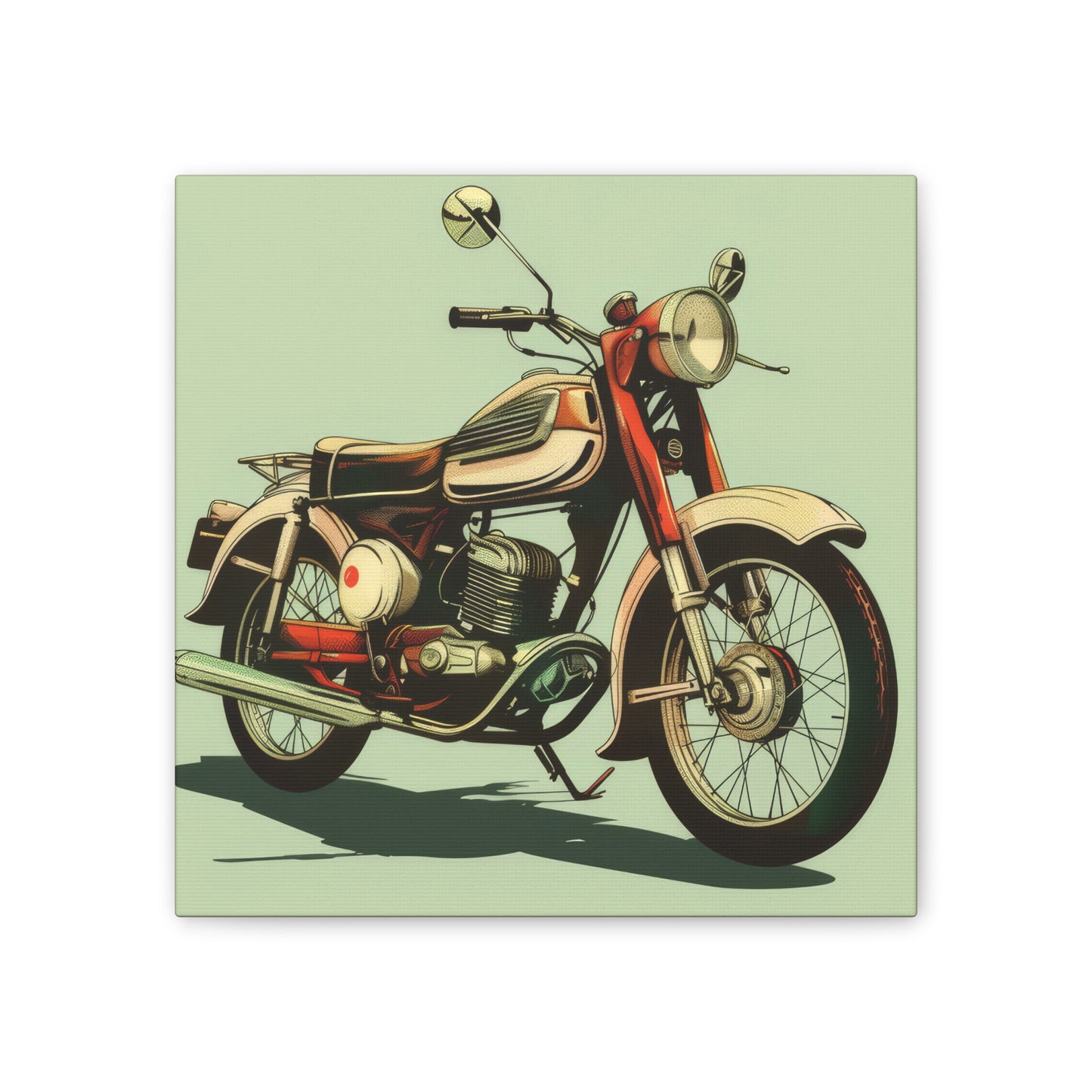 Motorcycle - Canvas Stretched, 0.75"