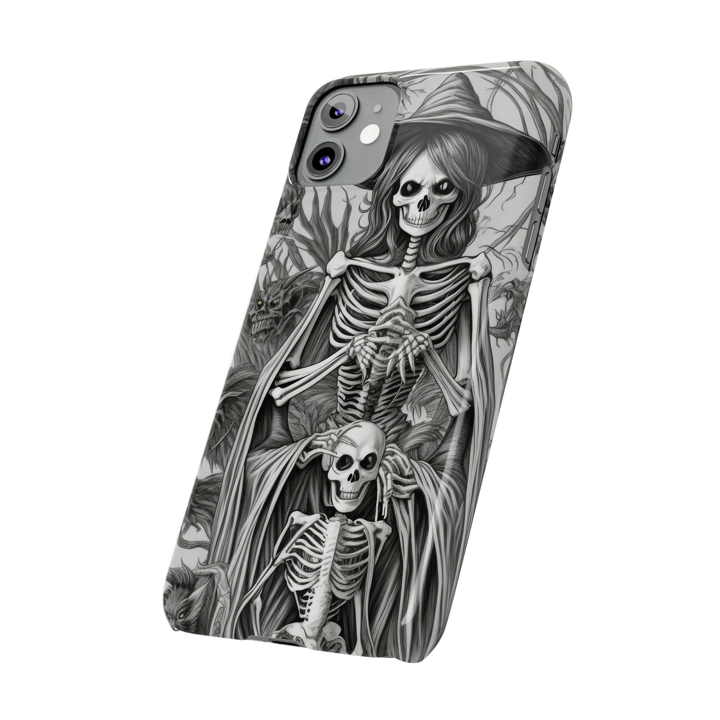 Skeleton Witch - Phone Case