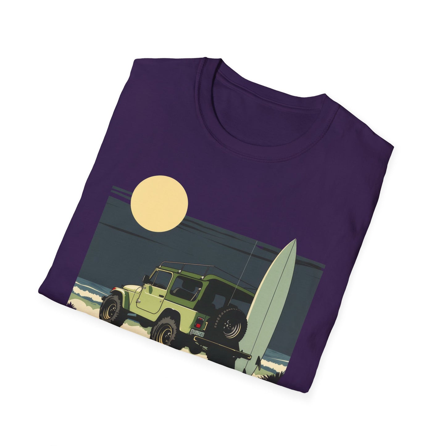 Jeep on the Beach - Unisex Softstyle T-Shirt