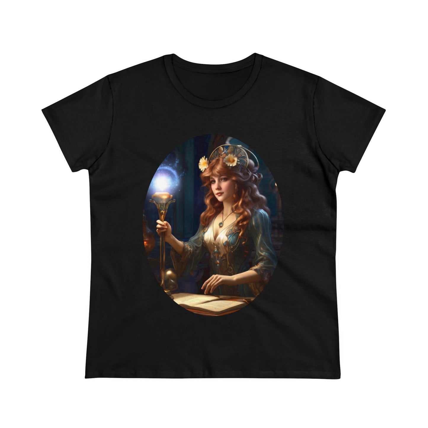 The Sorceress - Fantasy - Women's Midweight Cotton Tee