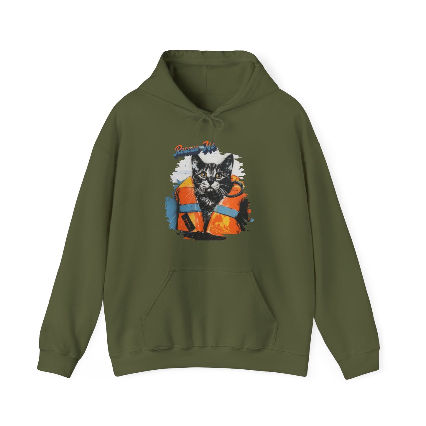 Rescue Cat - Unisex Heavy Blend™ Hooded Sweatshirt