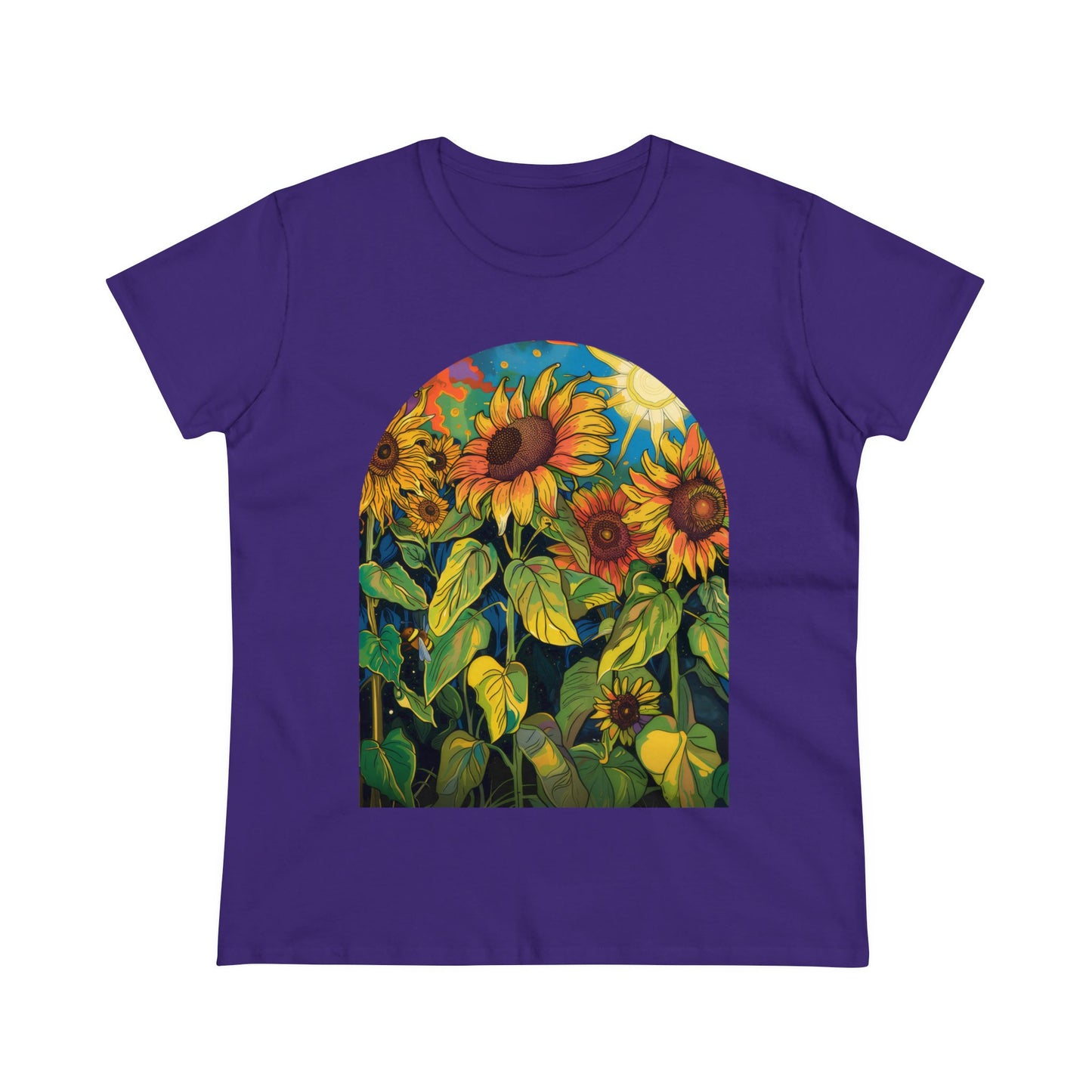 Sunflowers - Women's Midweight Cotton Tee