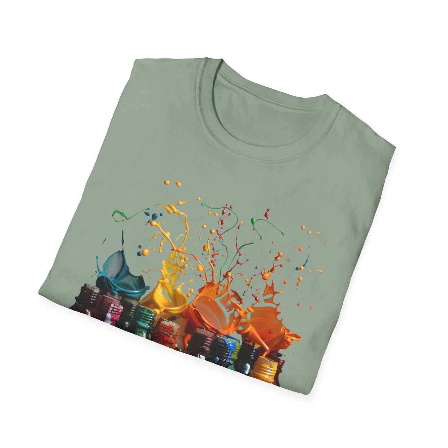 Paint Spill - Unisex Softstyle T-Shirt