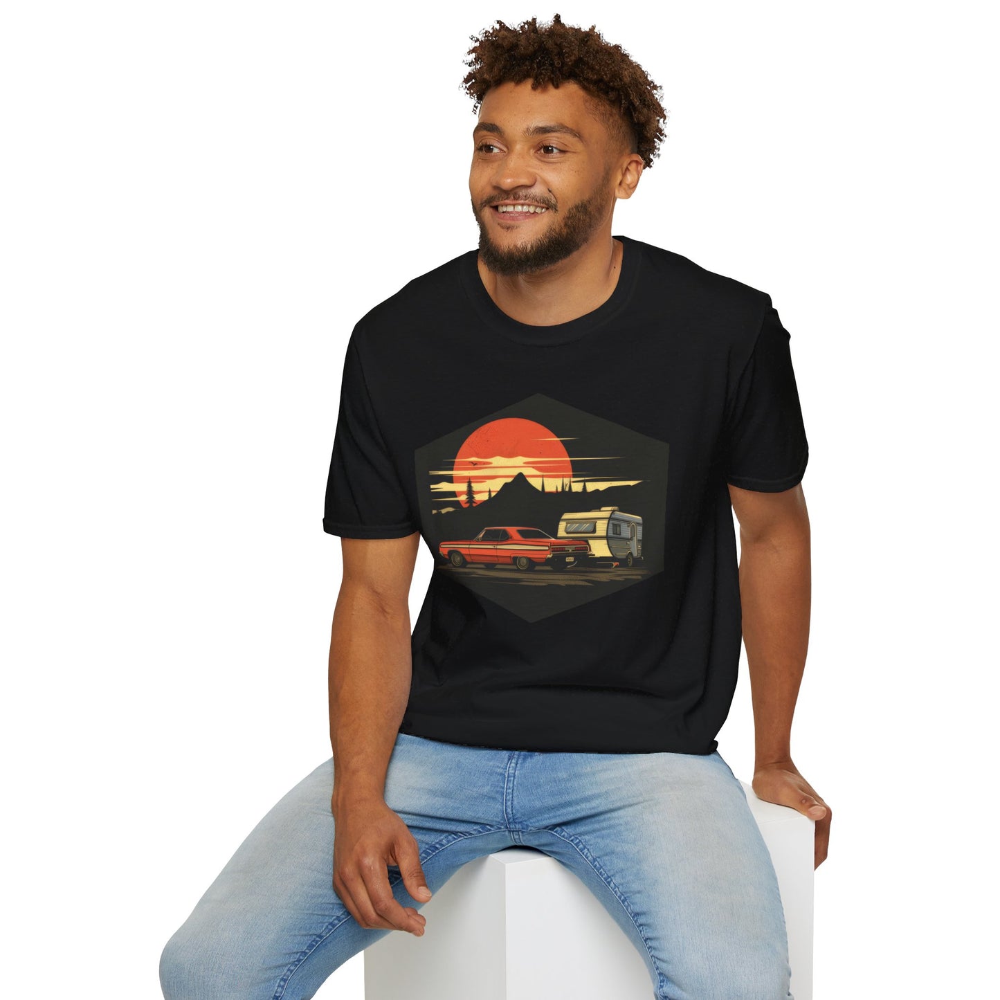 Camping! - Unisex Softstyle T-Shirt