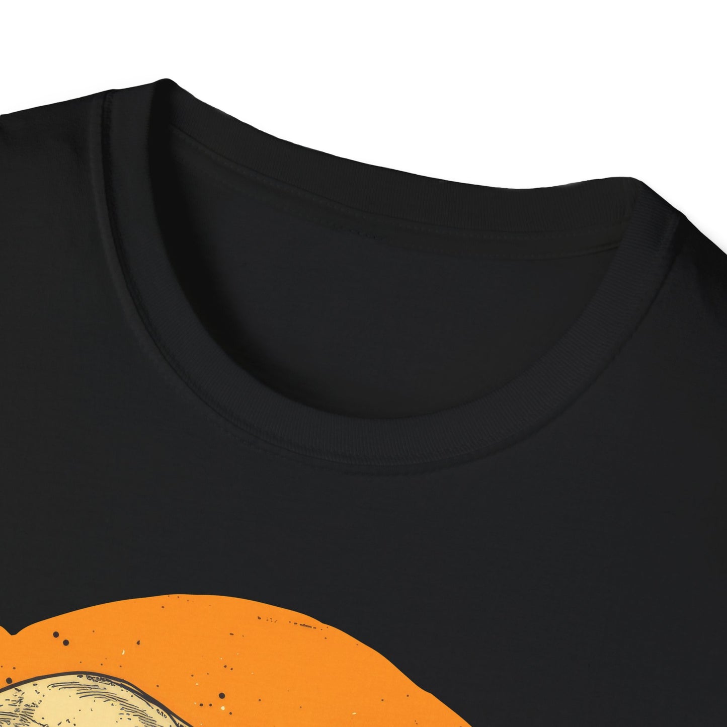 Skulls on Orange - Unisex Softstyle T-Shirt