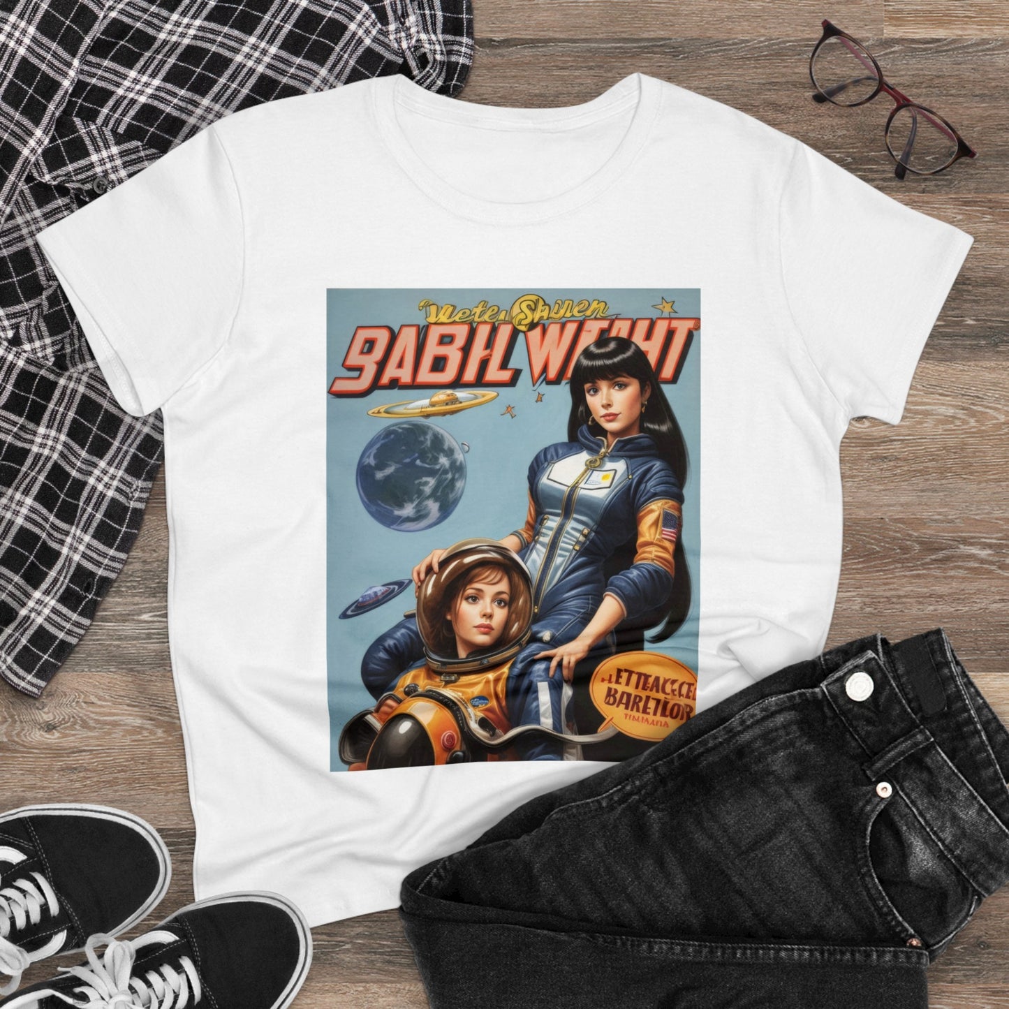 Space Chicks - Fantasy - Women's Midweight Cotton Tee