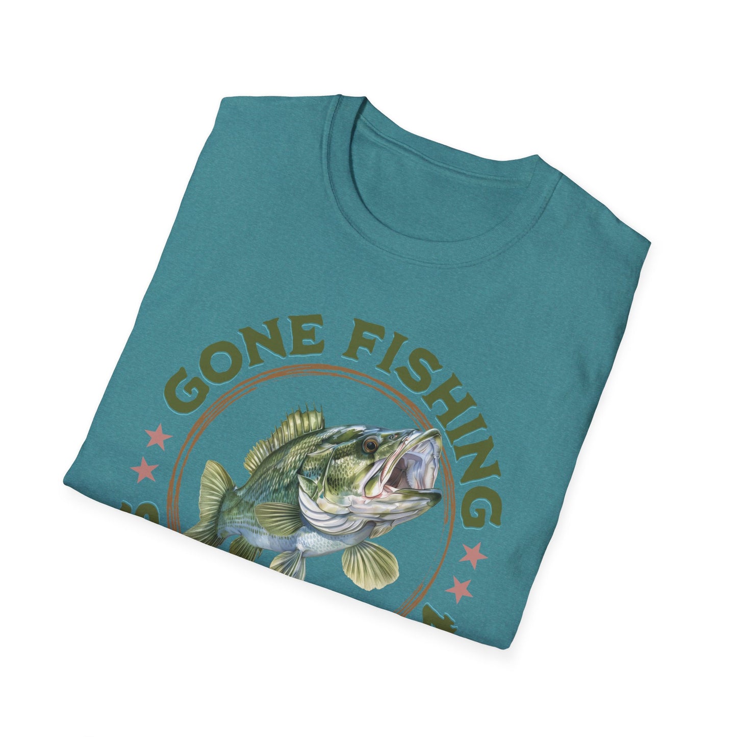 Gone Fishing - Unisex Softstyle T-Shirt