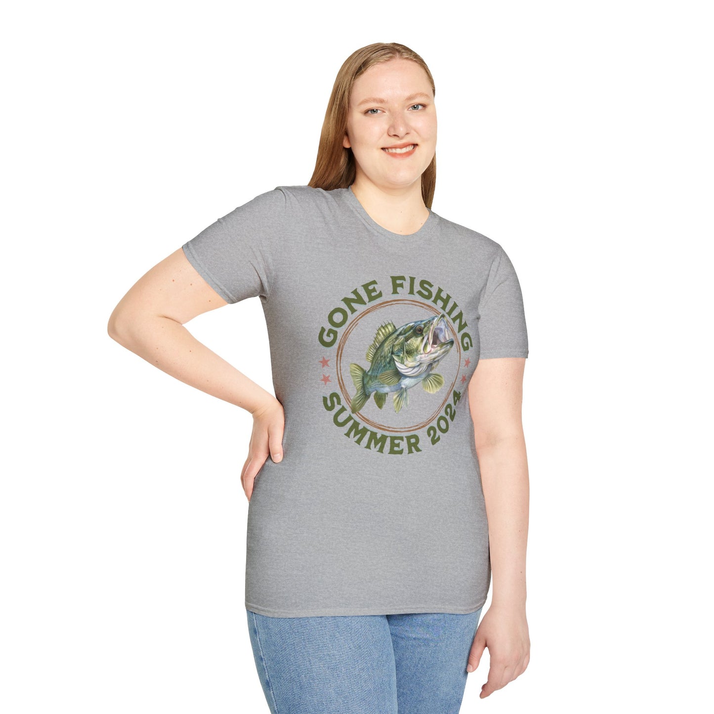 Gone Fishing - Unisex Softstyle T-Shirt