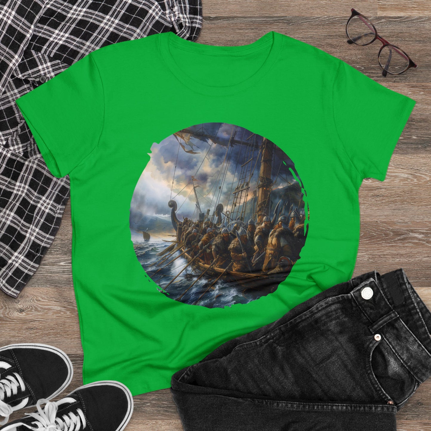 Vikings - Fantasy - Women's Midweight Cotton Tee