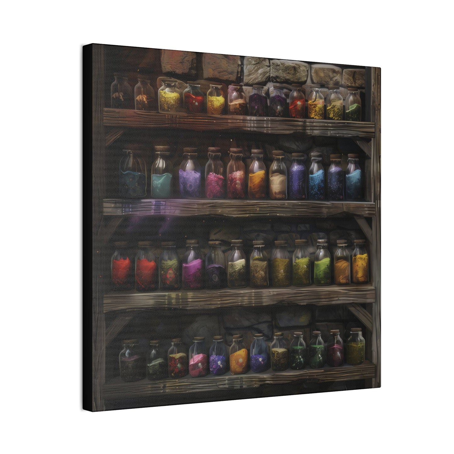 Apothecary Shelves - Canvas Stretched, 0.75"