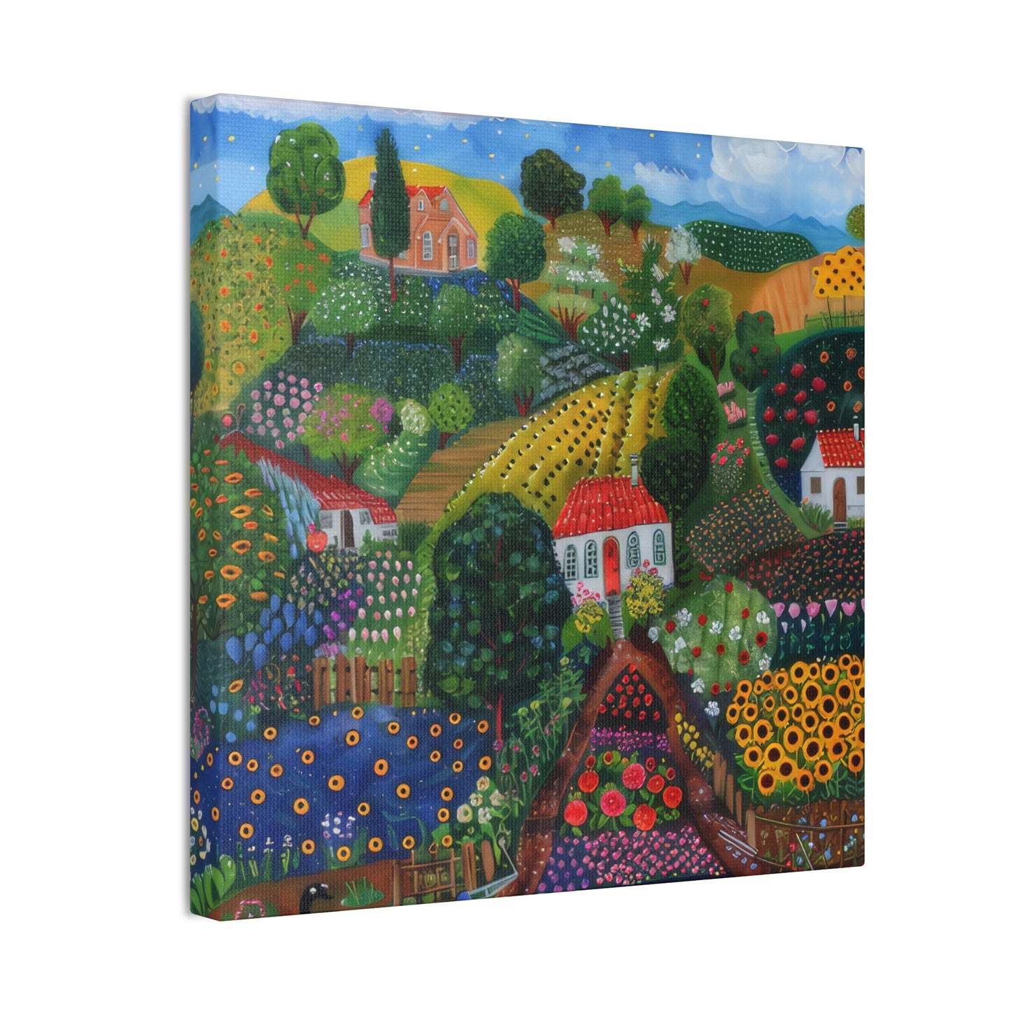 Cottage Gardens - Canvas Stretched, 0.75"