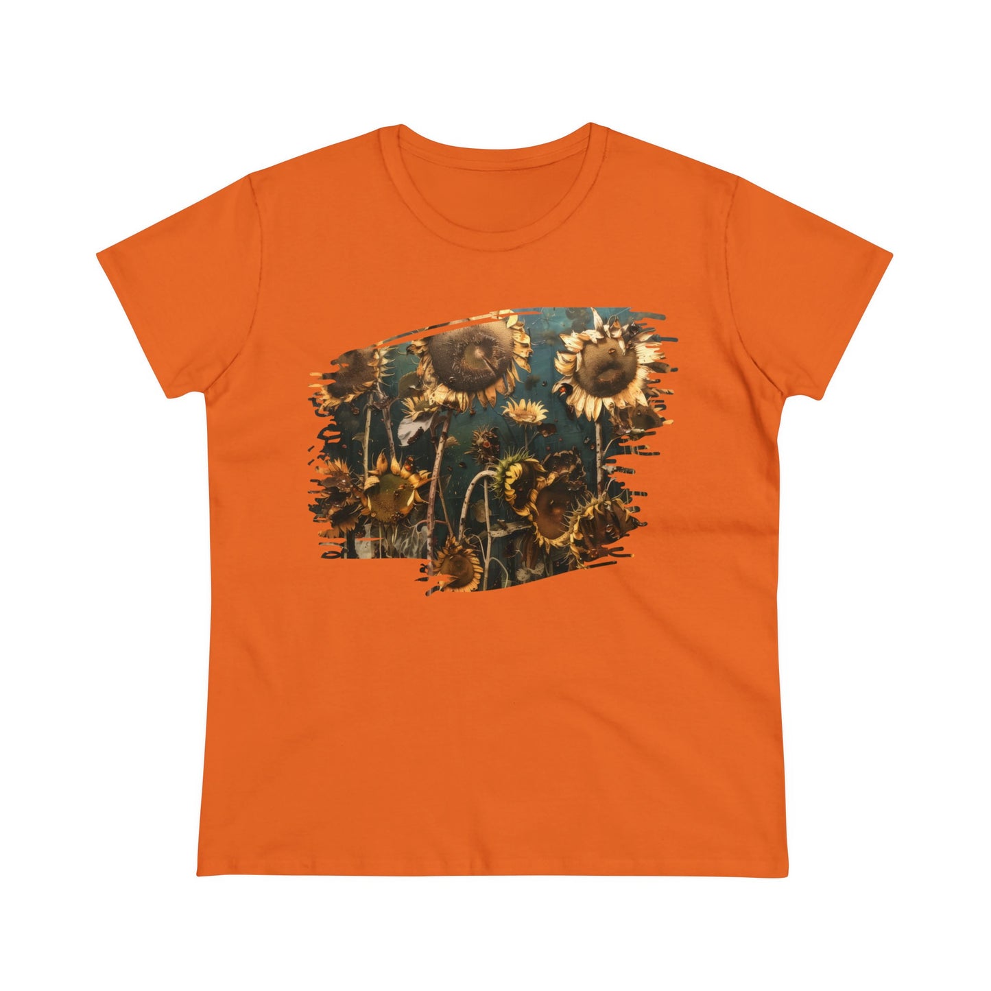 Sunflowers Wilting - Women's Midweight Cotton Tee