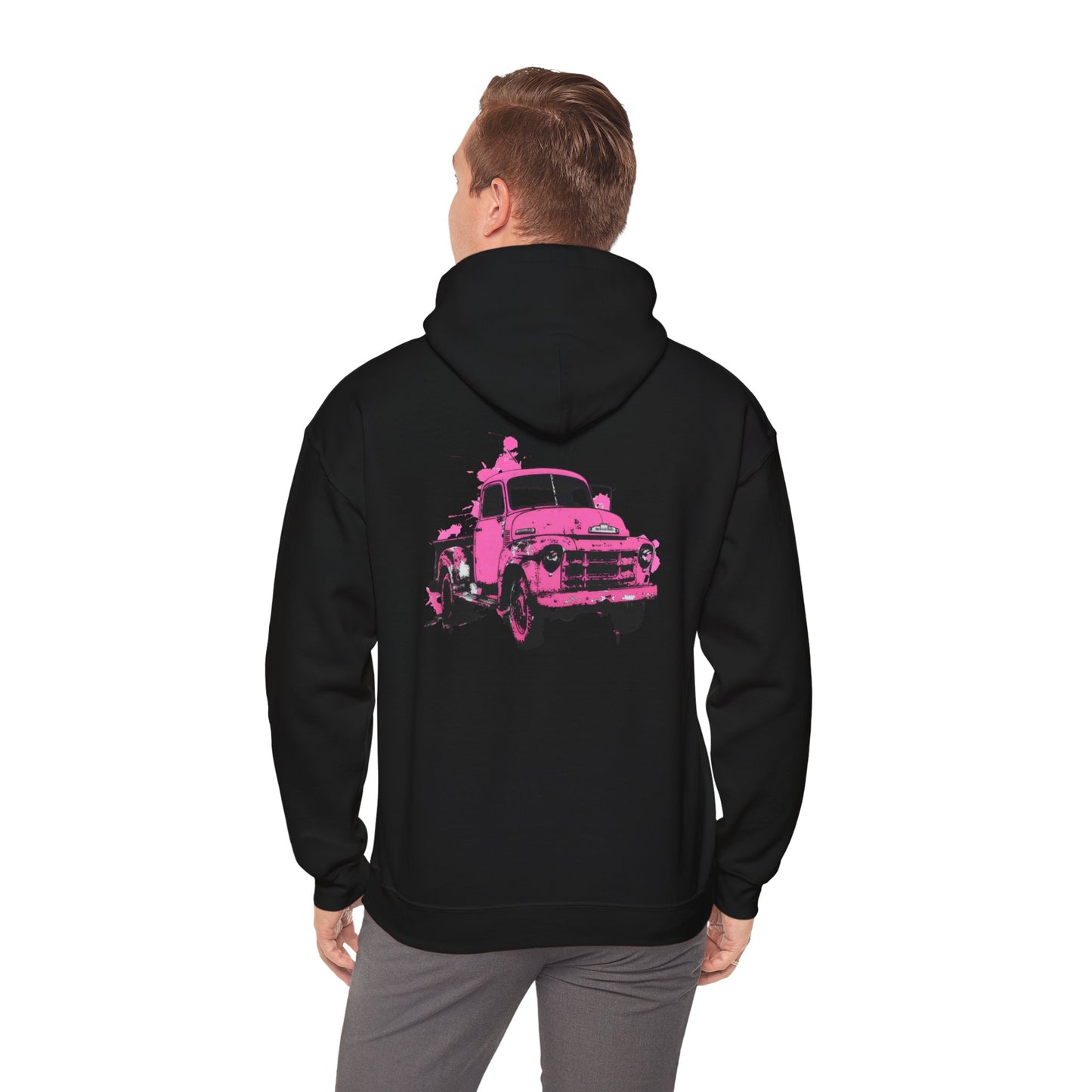 Pink Truck - Unisex Heavy Blend™ Hooded Sweatshirt